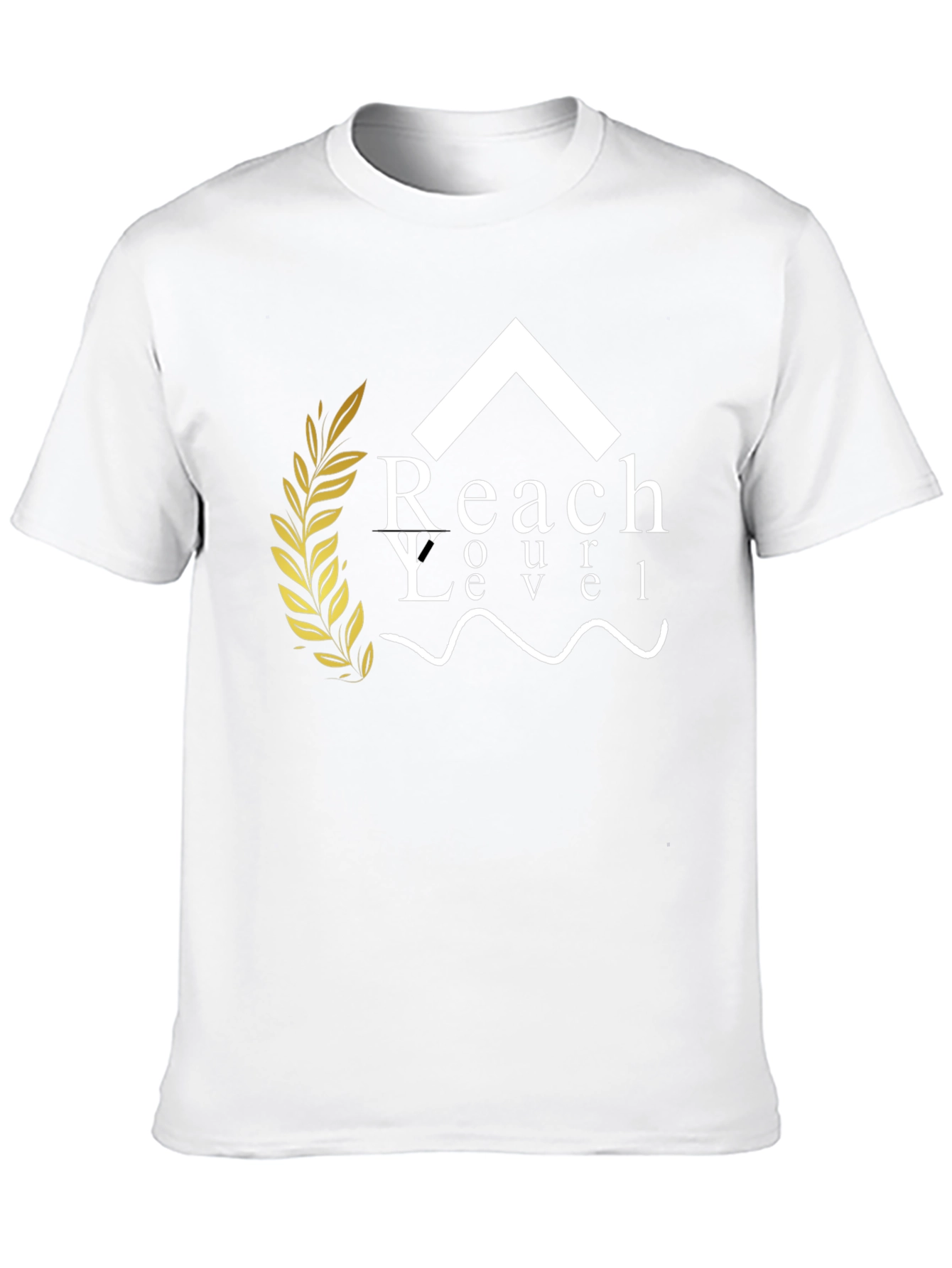 Reach Your Level Black Graphic Tee