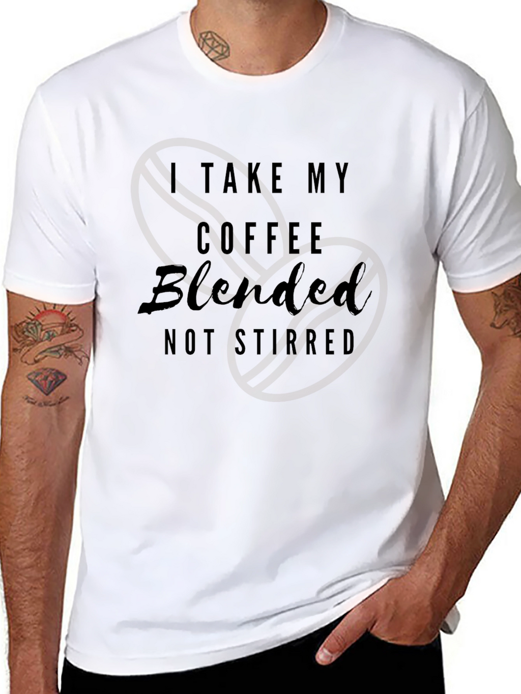 Blended Coffee Graphic Tee - Funny Coffee Lover Shirt
