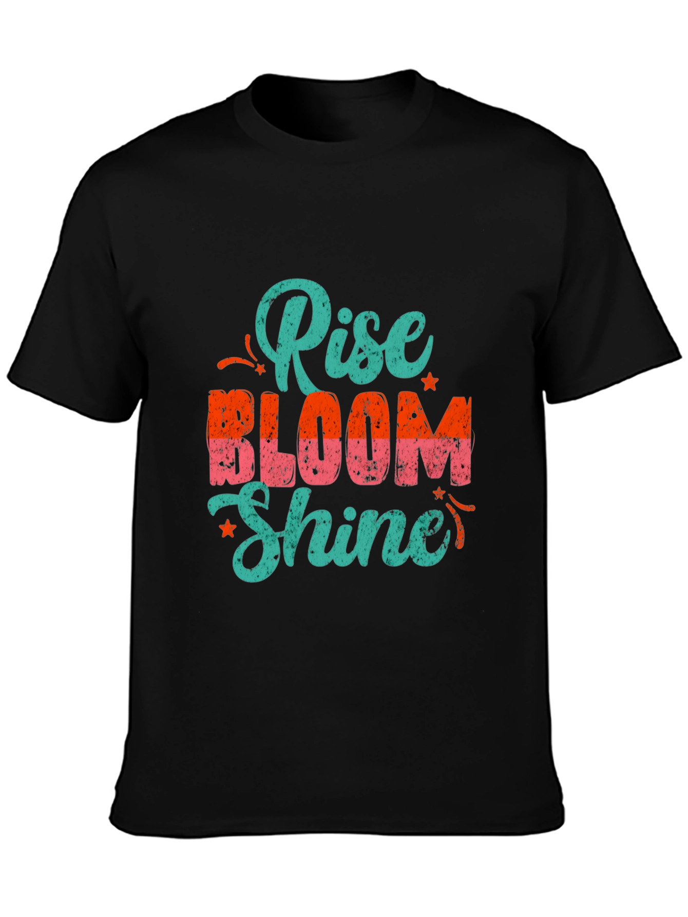 Rise Bloom Shine Graphic Tee - Black