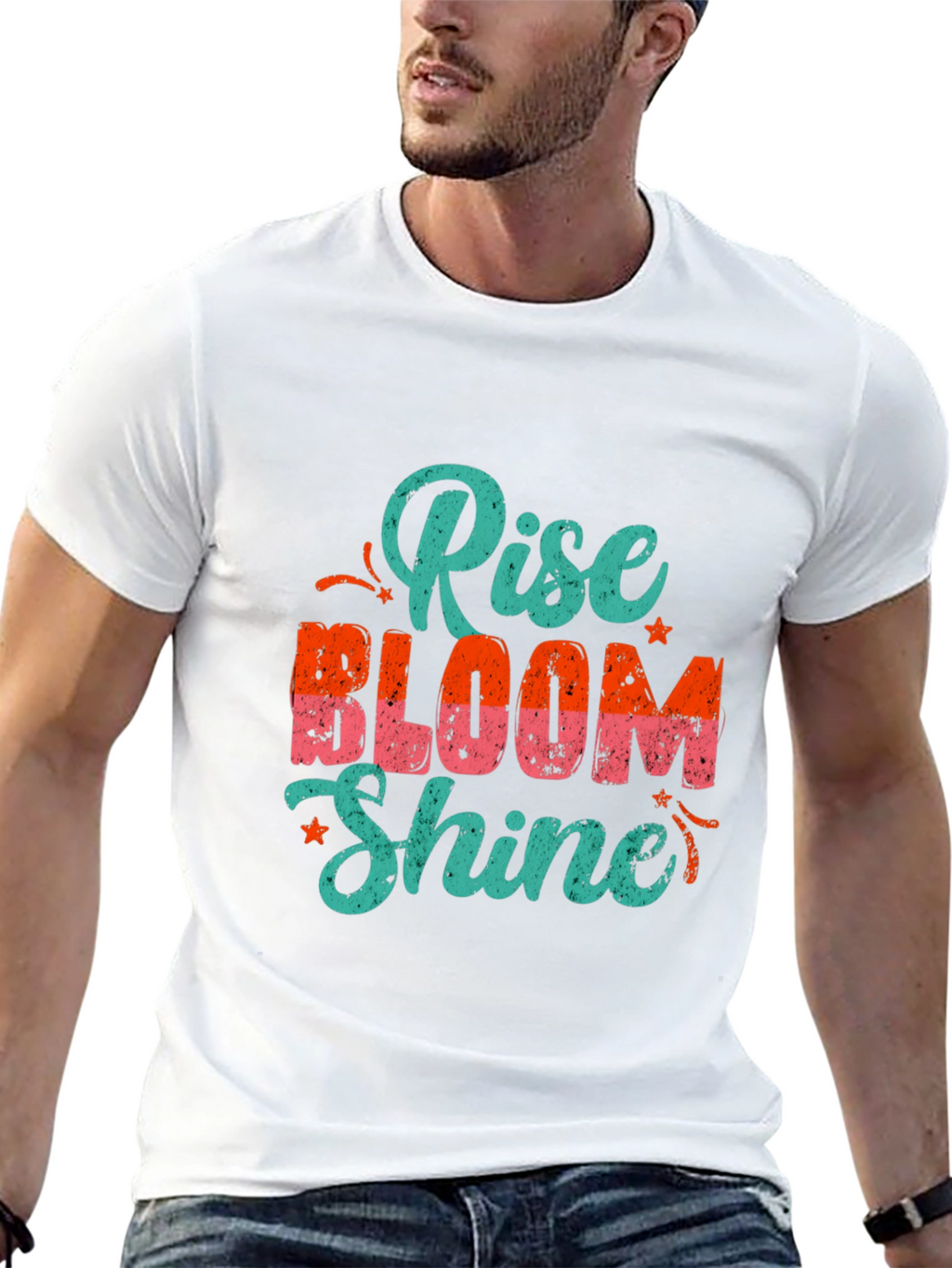 Rise Bloom Shine Graphic Tee - Black