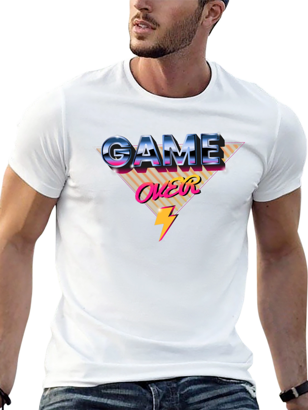 Game Over Retro Graphic T-Shirt