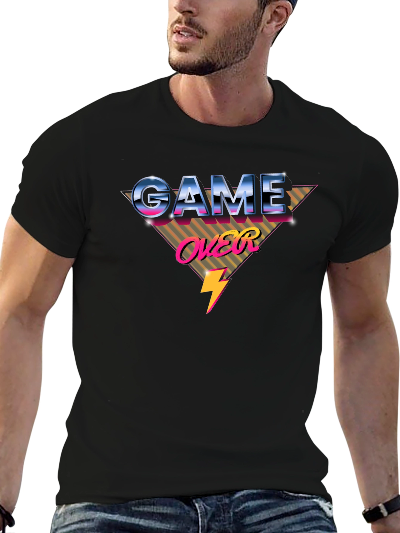 Game Over Retro Graphic T-Shirt