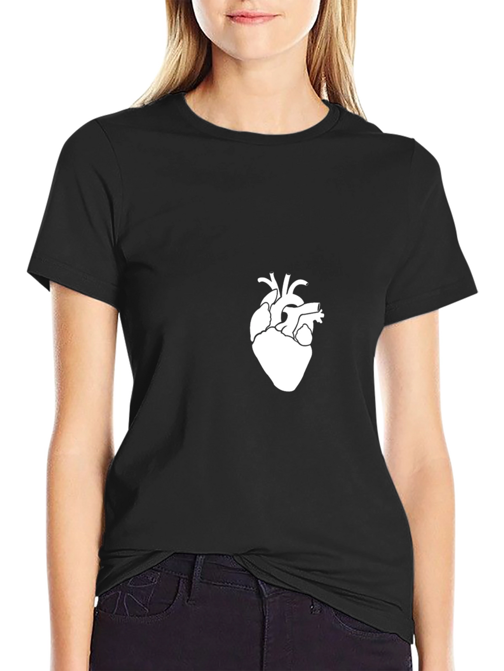 Anatomical Heart Graphic Tee - Modern Style
