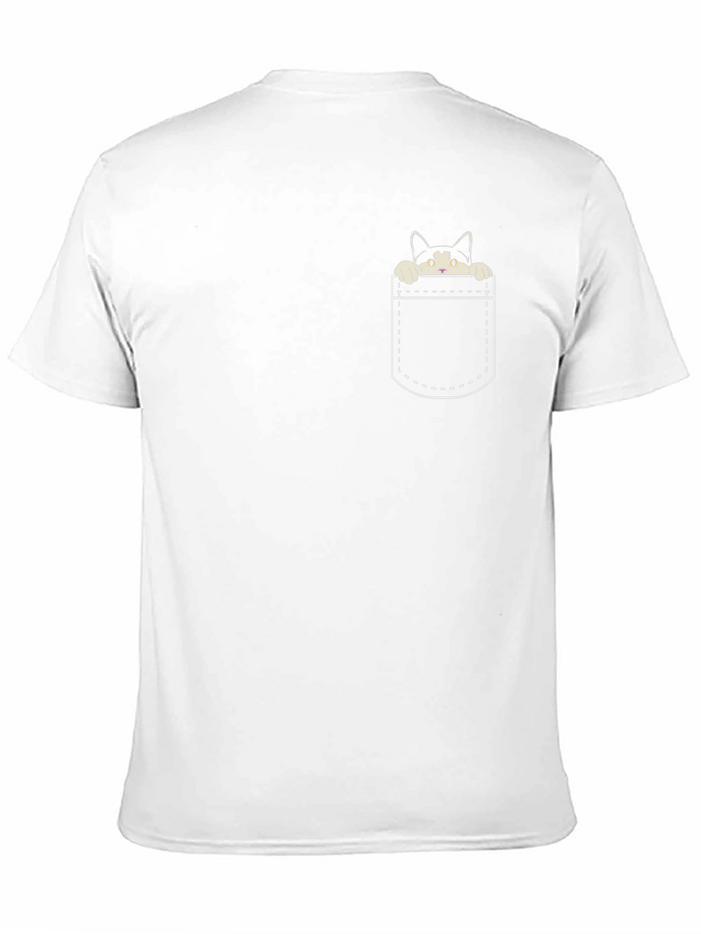 Cat in Pocket T-Shirt - Cute Graphic Tee