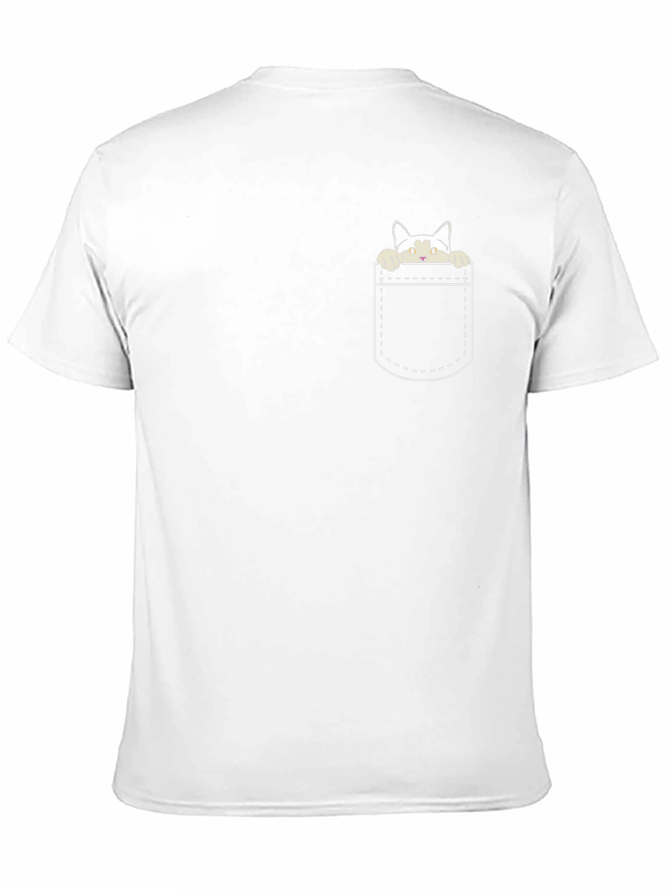 Cat in Pocket T-Shirt - Cute Graphic Tee
