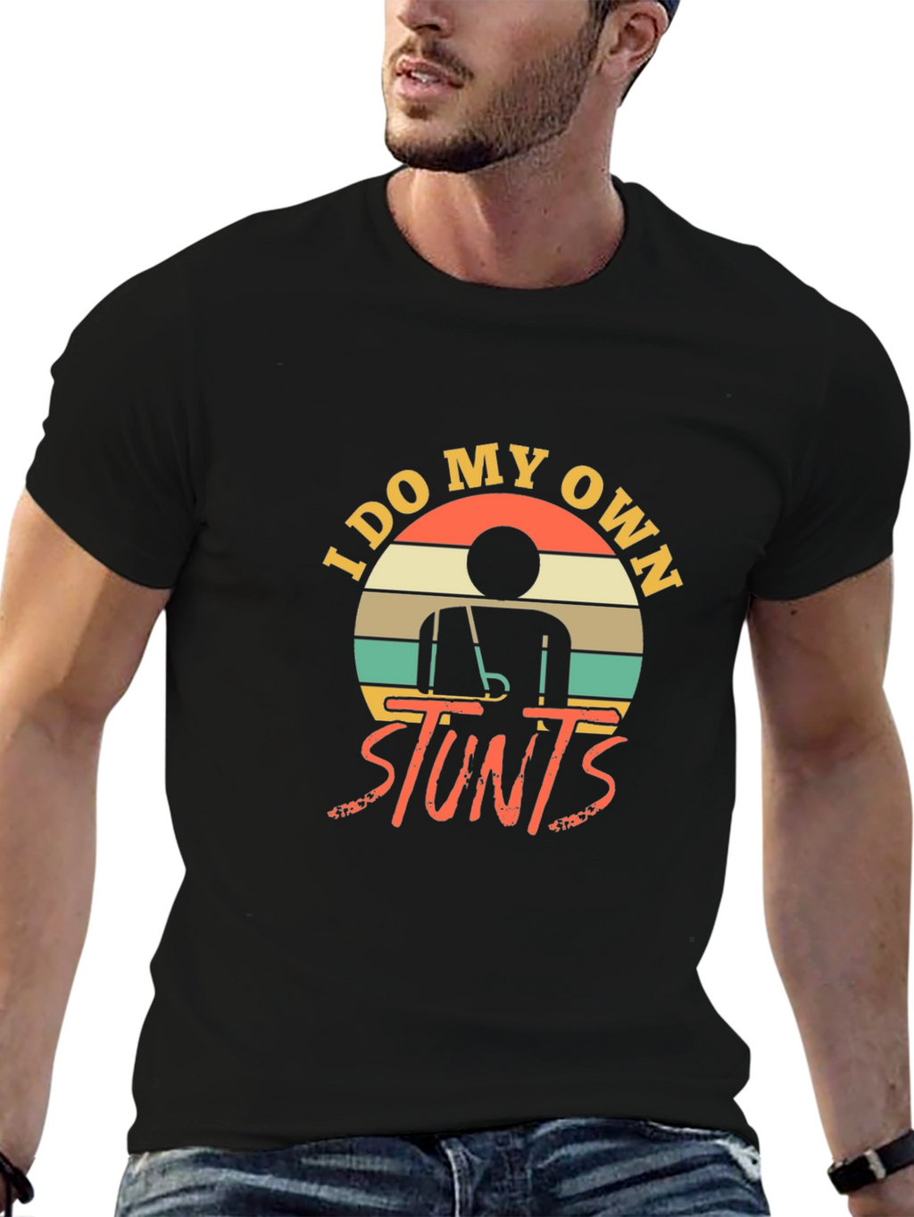 I Do My Own Stunts Funny Graphic Tee