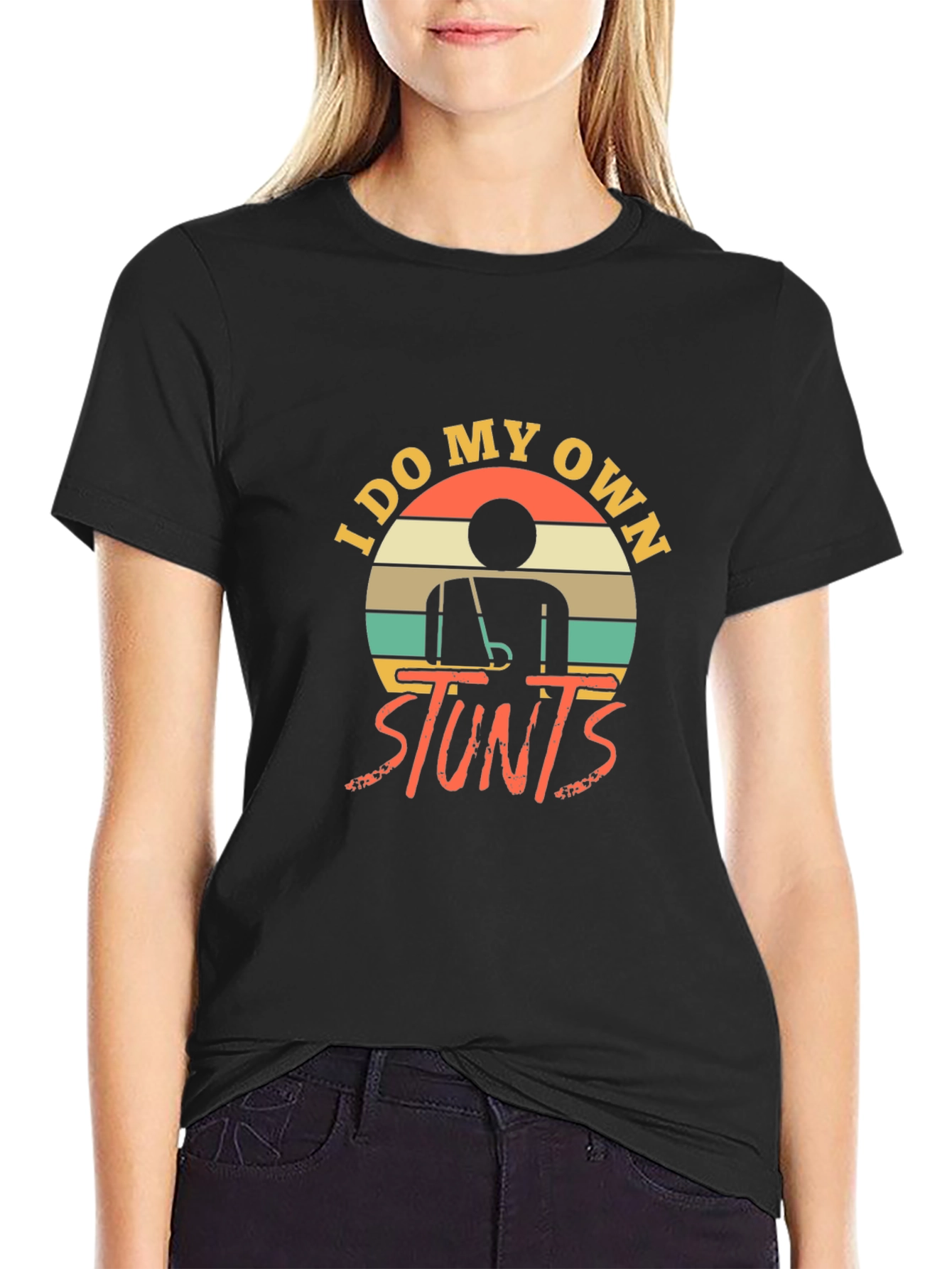 I Do My Own Stunts Funny Graphic Tee