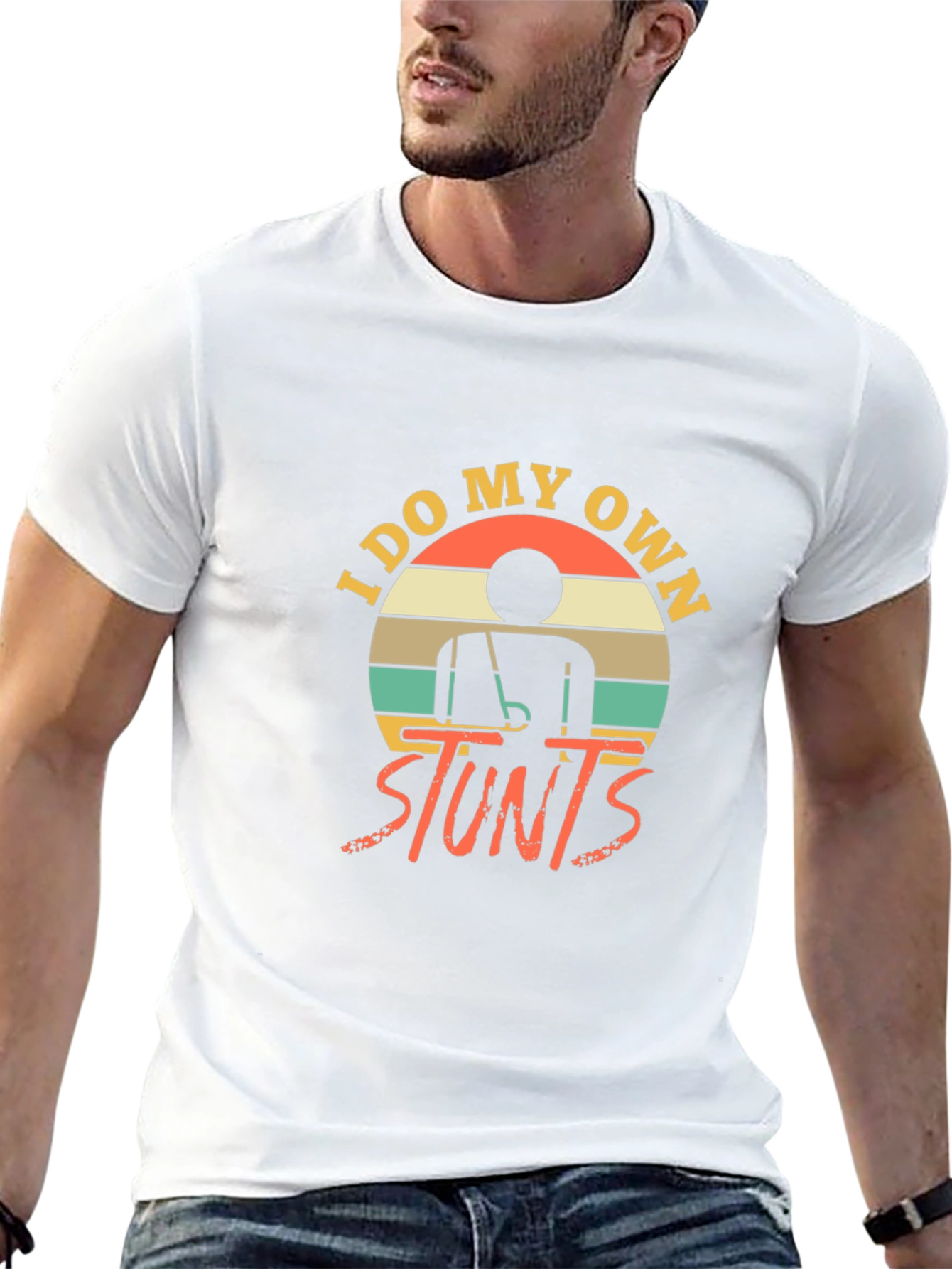 I Do My Own Stunts Funny Graphic Tee