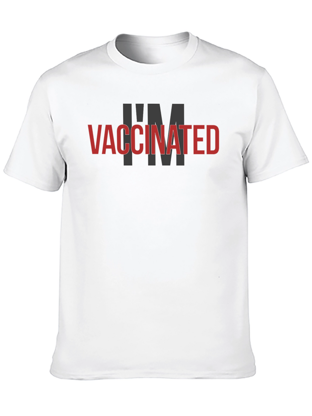 Vaccinated Black T-Shirt - Protect Yourself & Others!