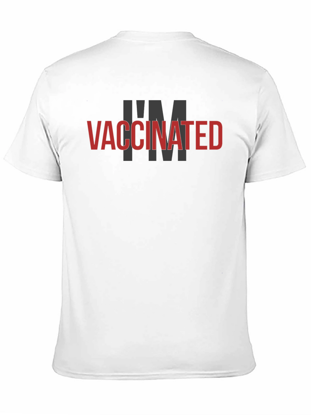 Vaccinated Black T-Shirt - Protect Yourself & Others!