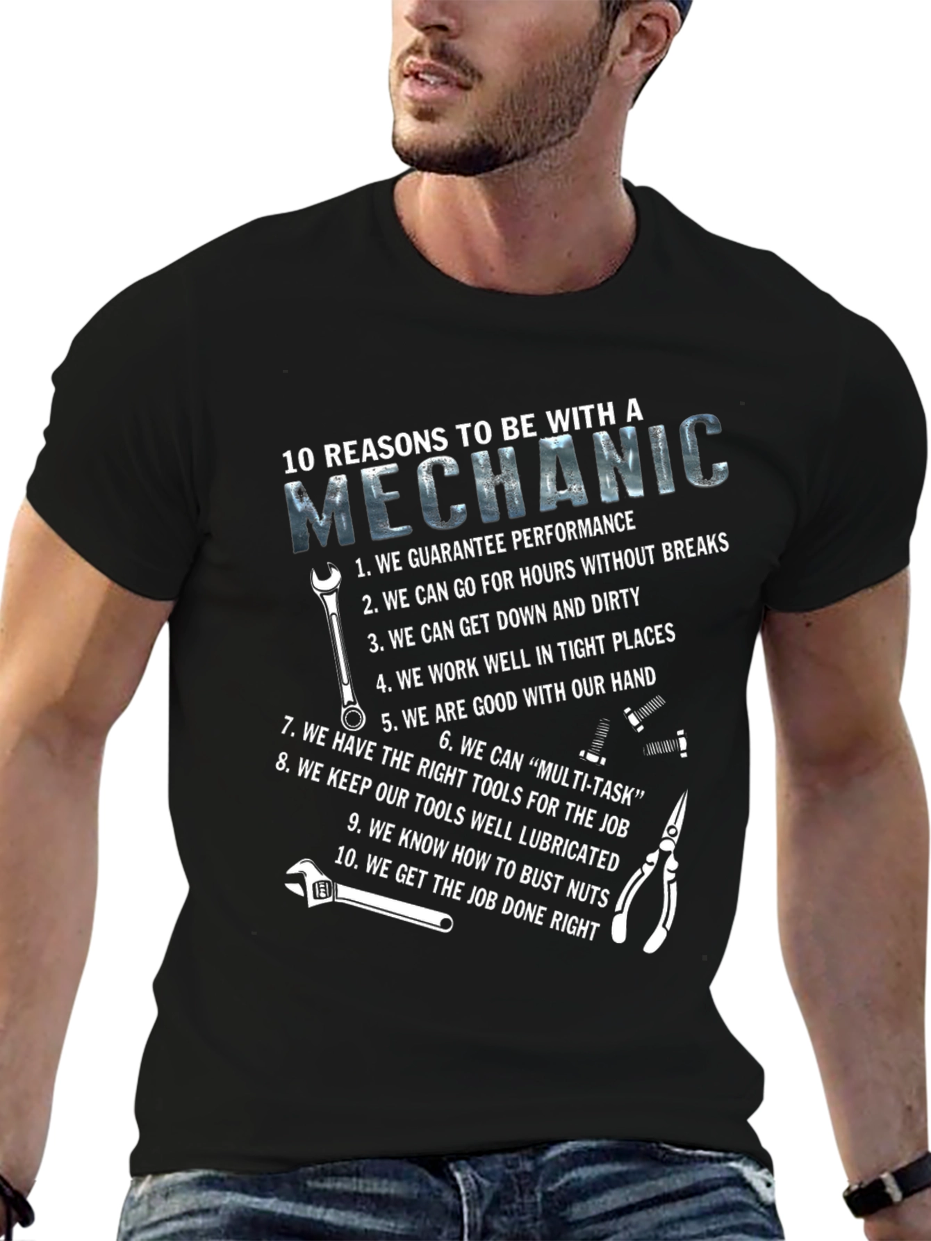 Mechanic Reasons Graphic T-Shirt
