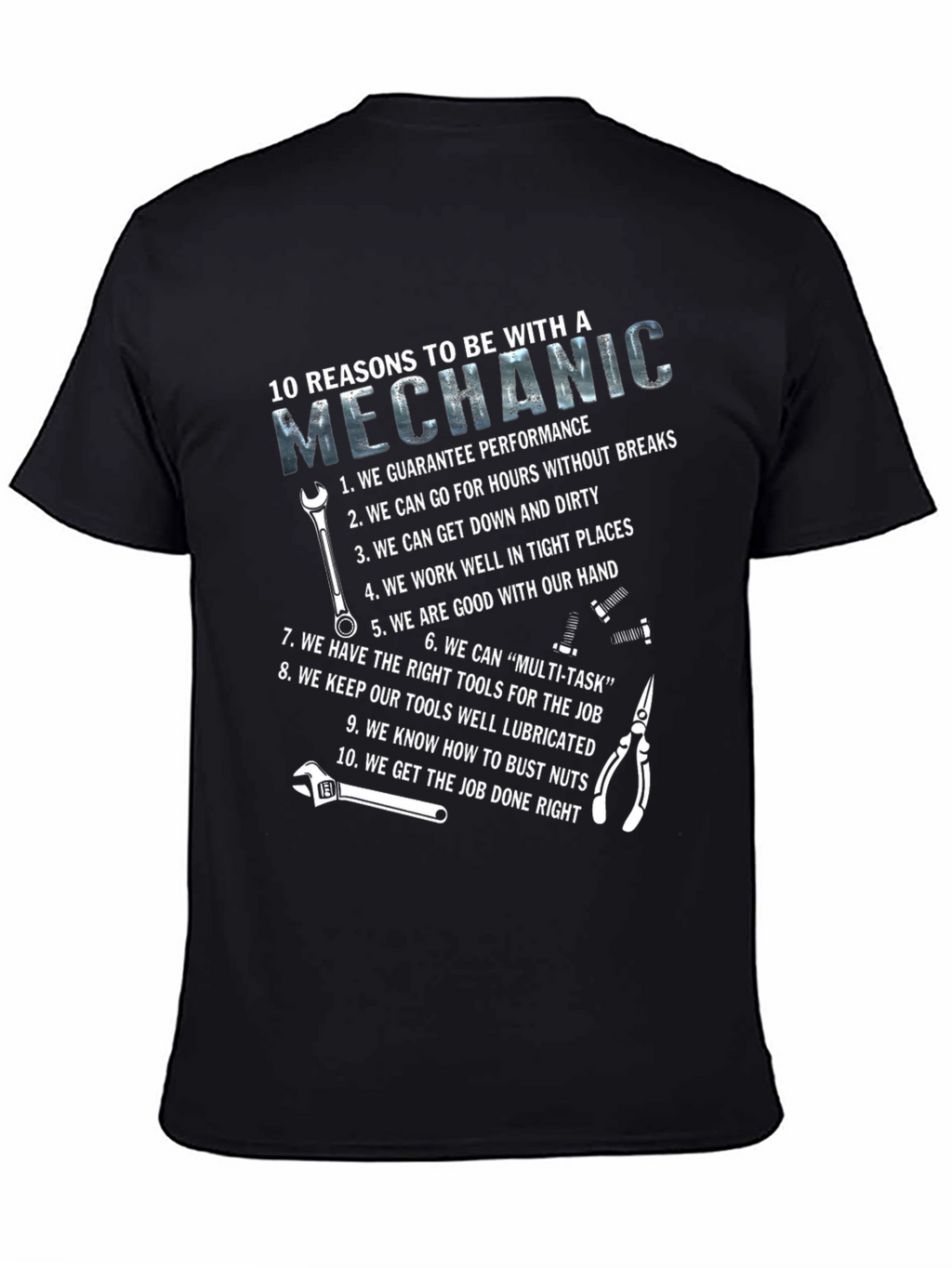 Mechanic Reasons Graphic T-Shirt