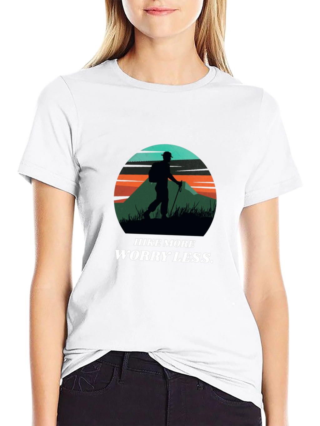 Hike More Worry Less Graphic T-Shirt