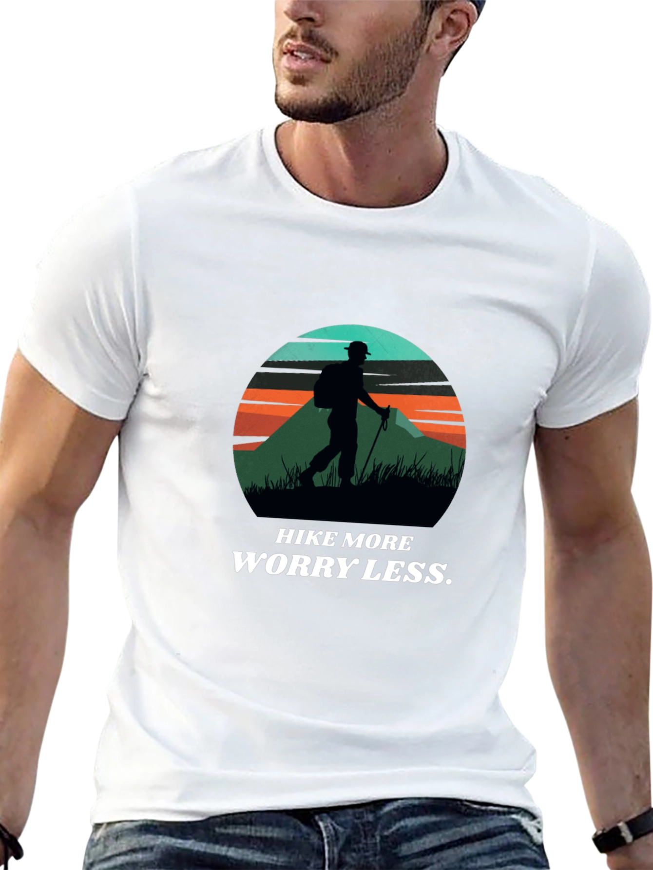 Hike More Worry Less Graphic T-Shirt