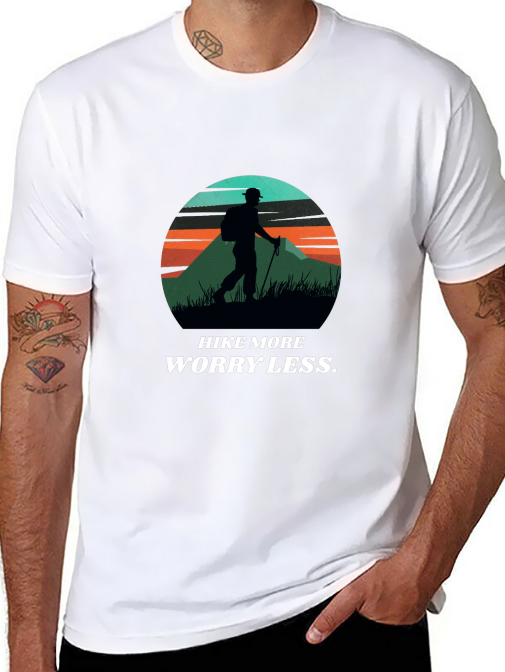 Hike More Worry Less Graphic T-Shirt