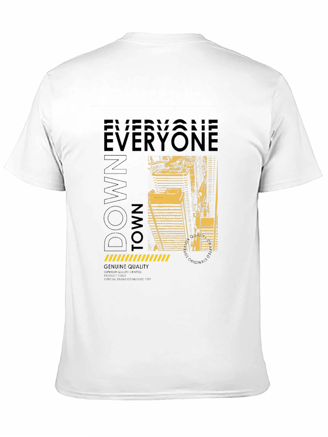 Downtown Graphic Print Crew Neck T-Shirt