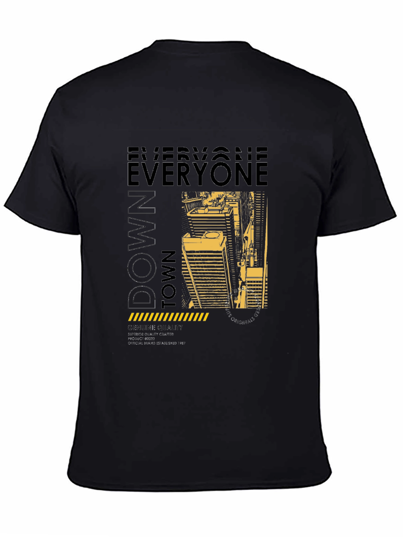 Downtown Graphic Print Crew Neck T-Shirt