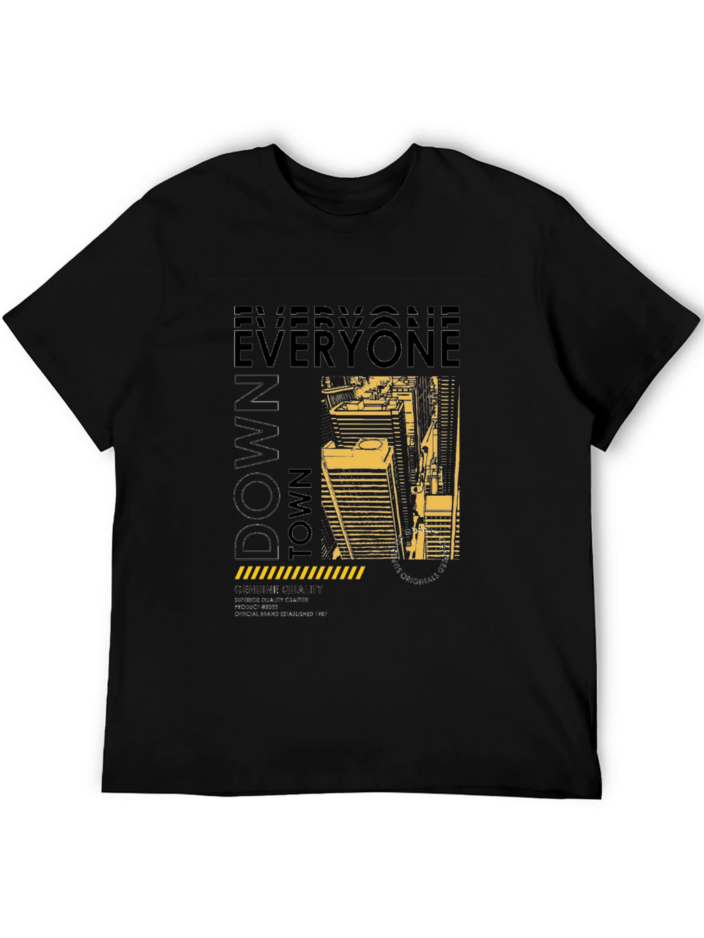 Downtown Graphic Print Crew Neck T-Shirt
