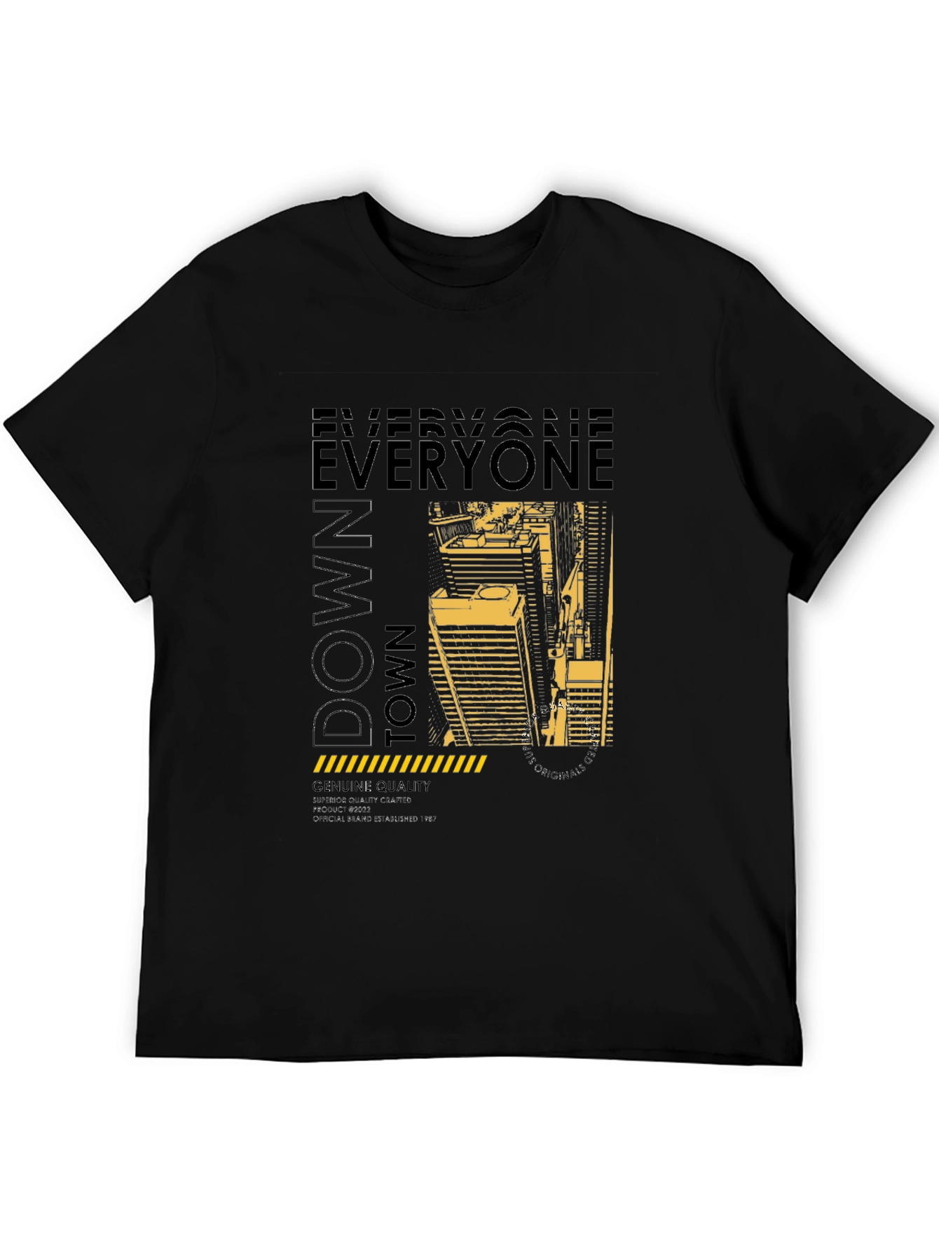 Downtown Graphic Print Crew Neck T-Shirt