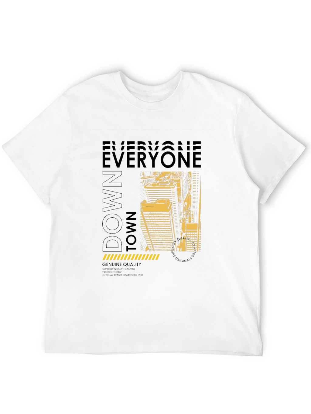 Downtown Graphic Print Crew Neck T-Shirt