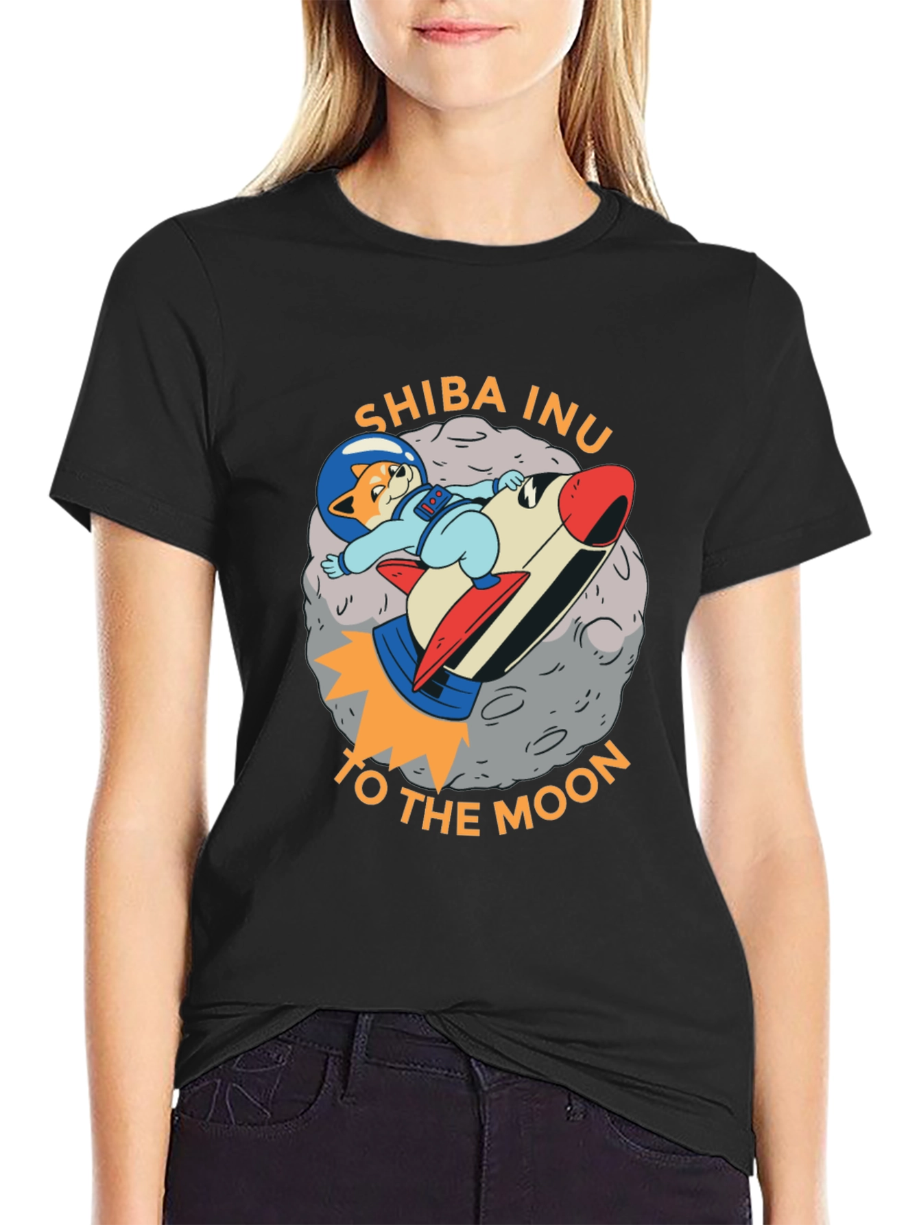Shiba Inu To The Moon T-Shirt - Crypto Doge Tee