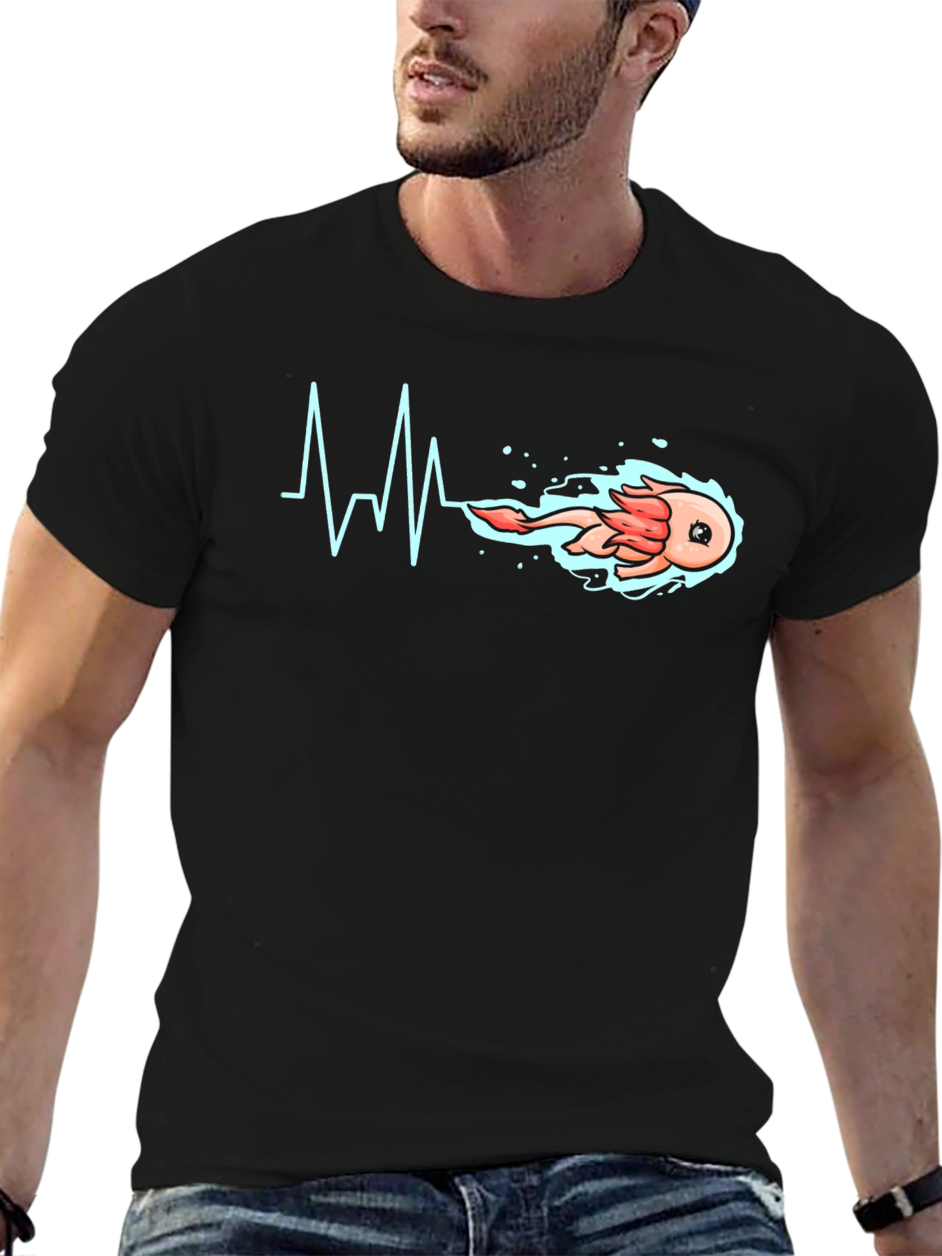 Axolotl Heartbeat T-Shirt - Unique Design