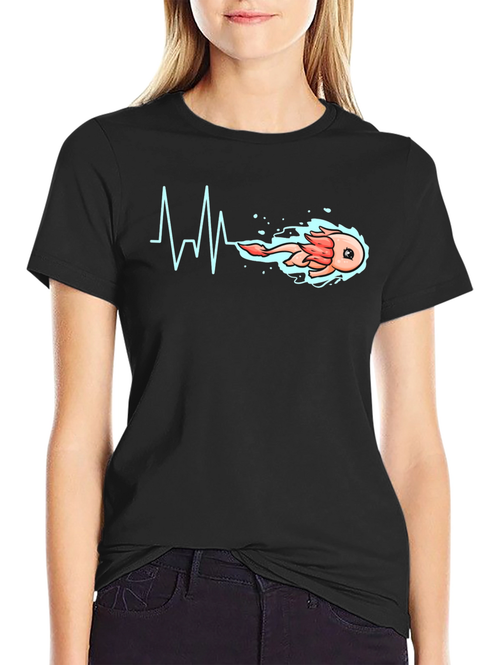 Axolotl Heartbeat T-Shirt - Unique Design