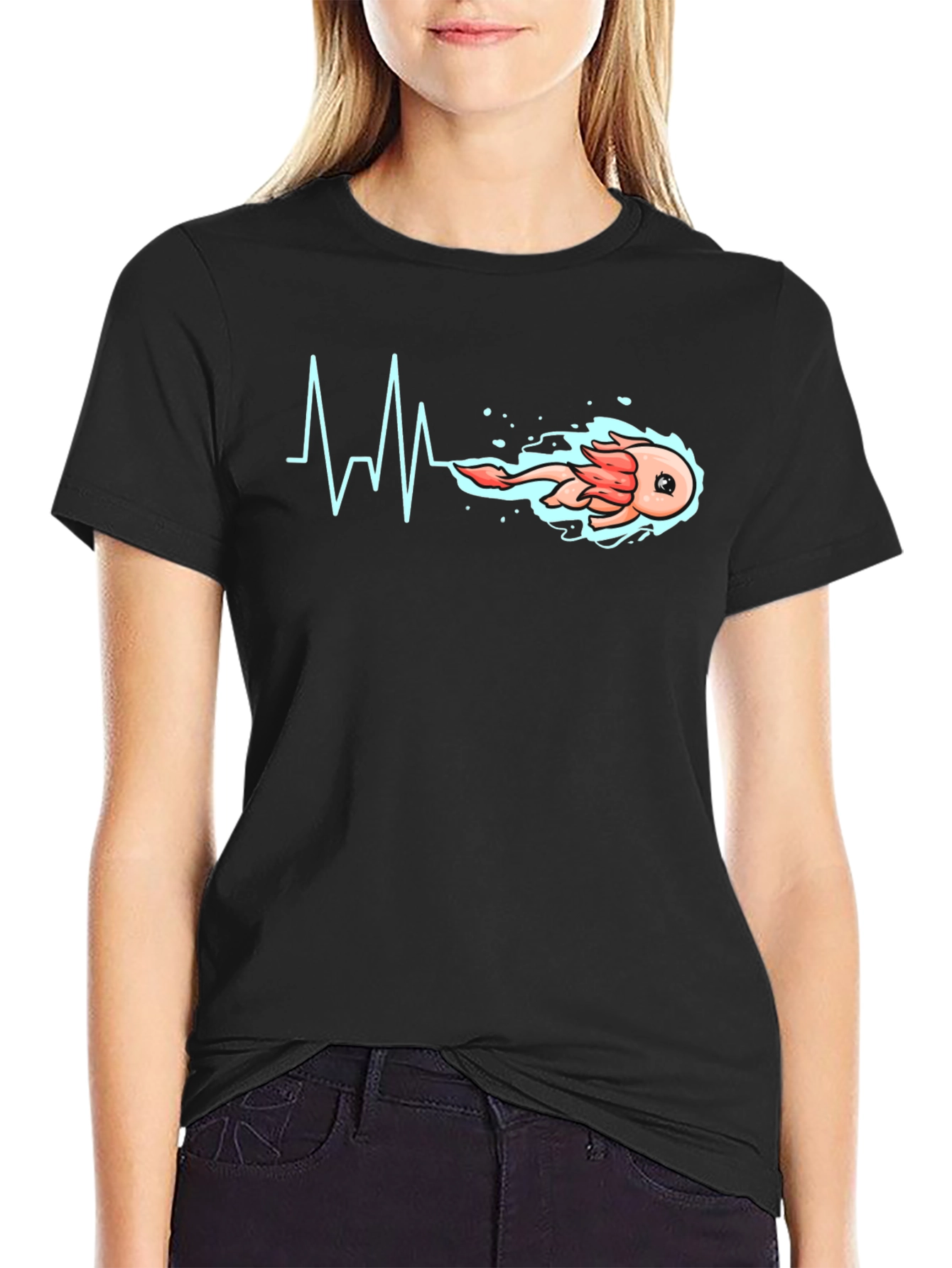 Axolotl Heartbeat T-Shirt - Unique Design