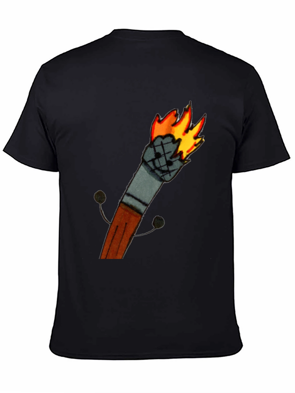 Funny Matchstick Cartoon Graphic T-Shirt