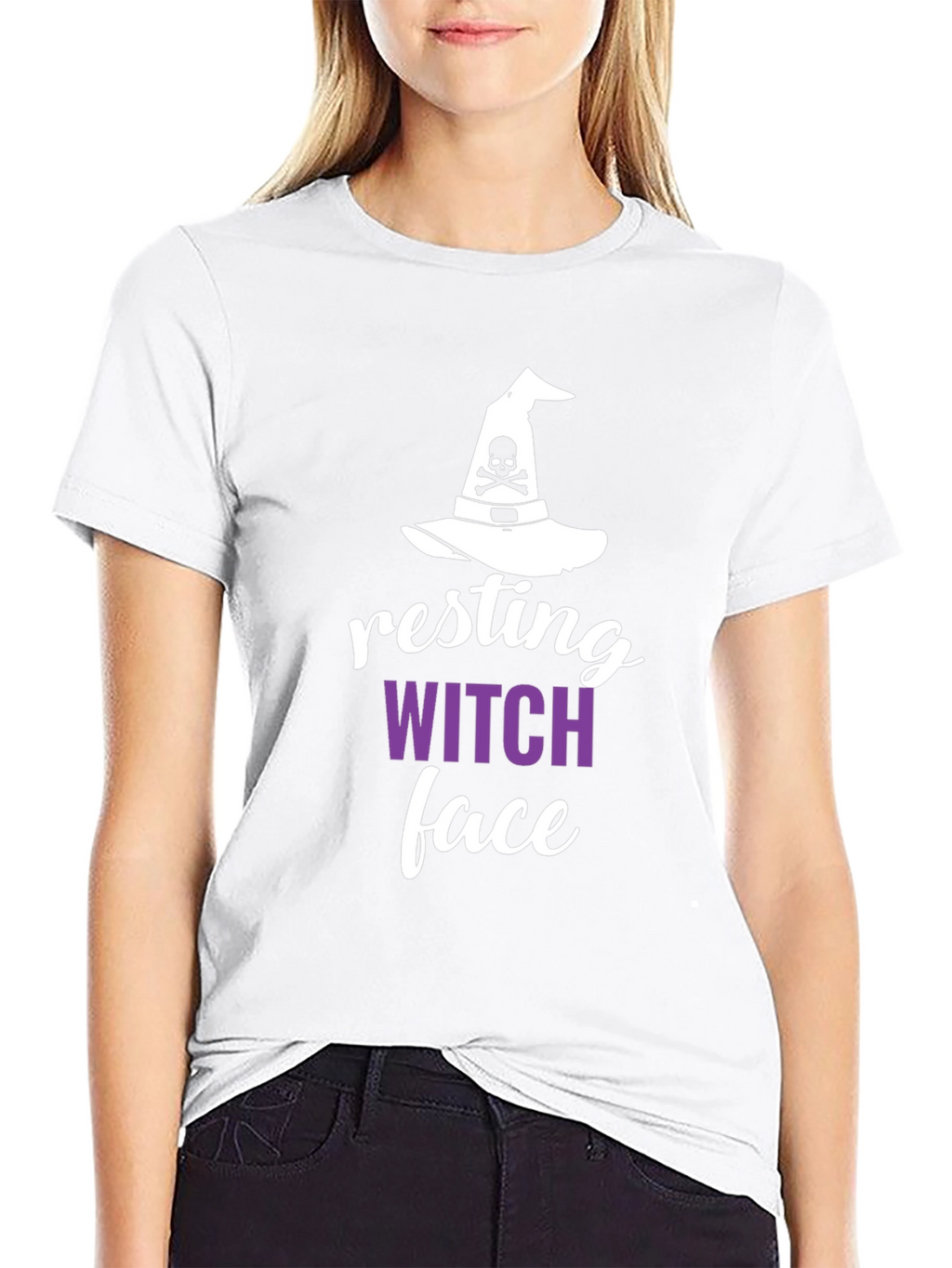 Resting Witch Face Halloween T-Shirt