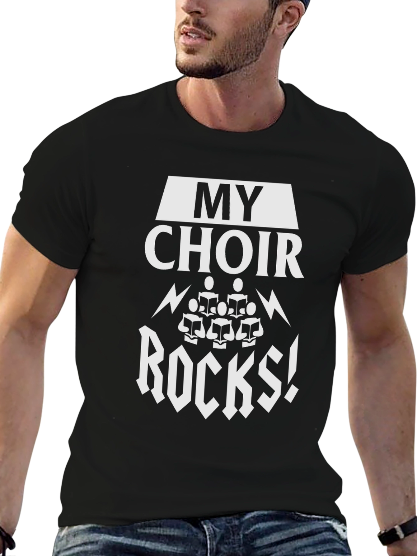 My Choir Rocks! Black Graphic Tee