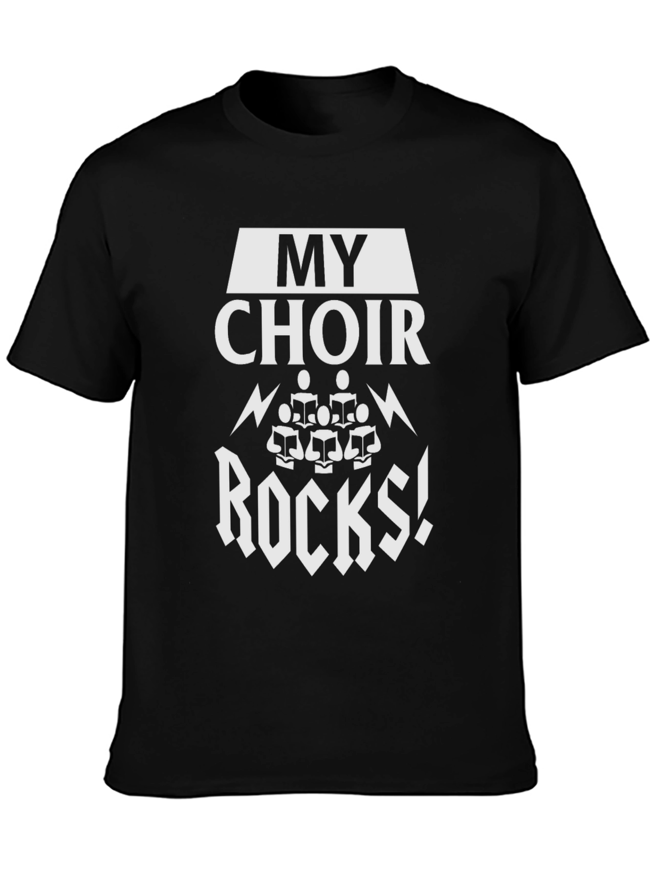 My Choir Rocks! Black Graphic Tee