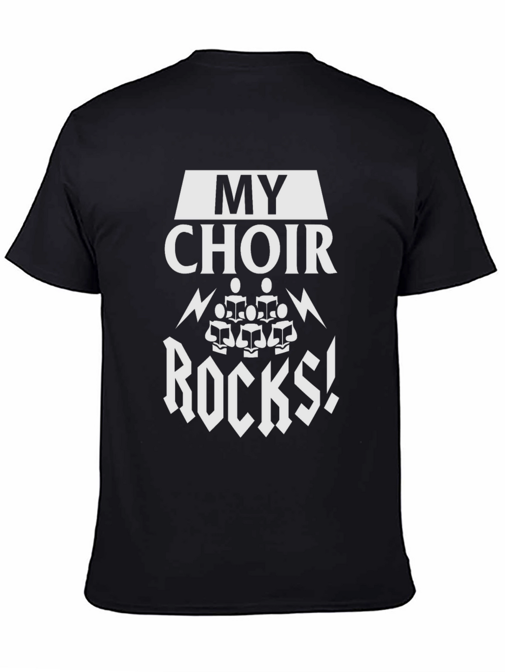 My Choir Rocks! Black Graphic Tee
