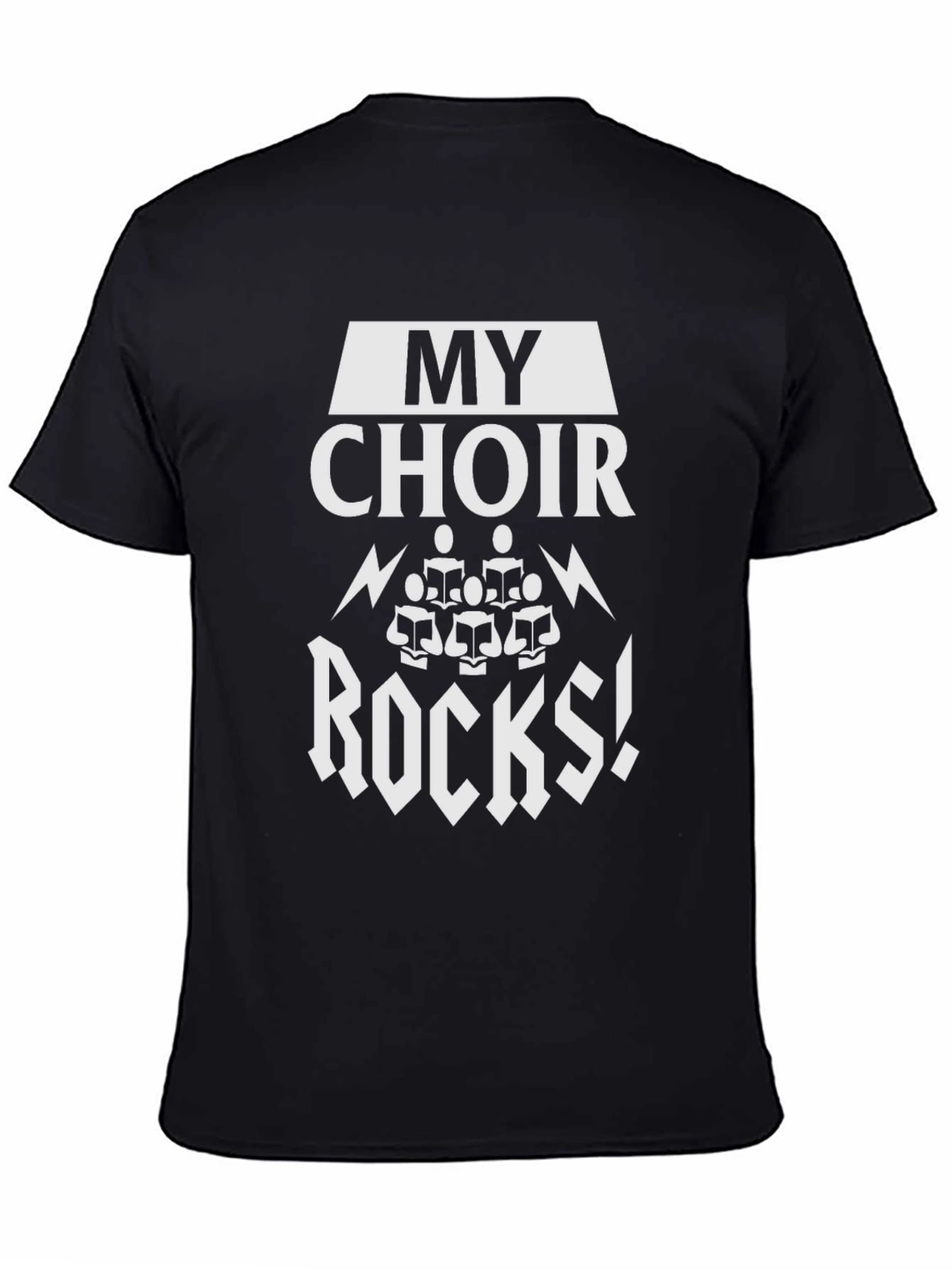 My Choir Rocks! Black Graphic Tee