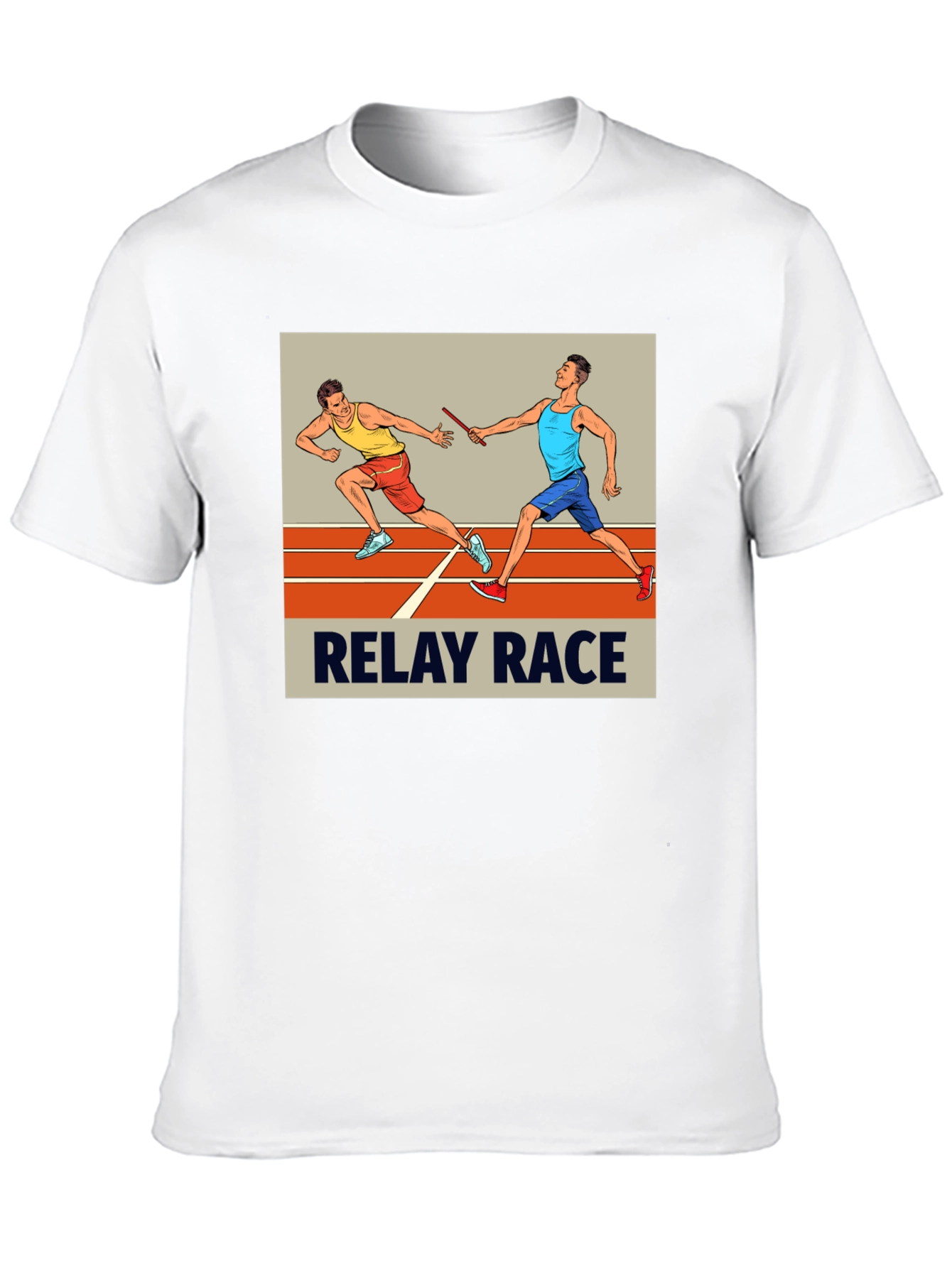 Relay Race Graphic Tee - Black