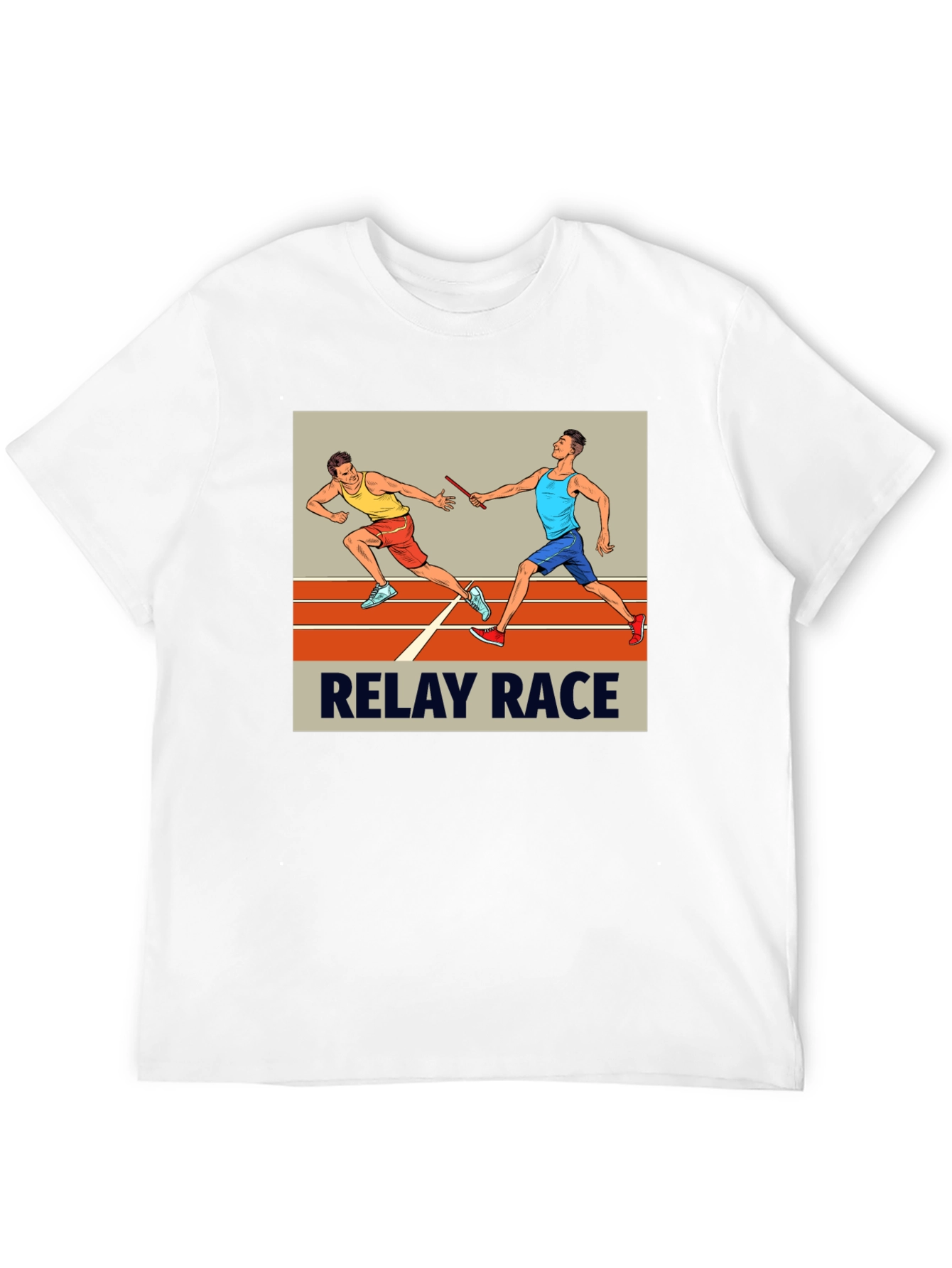 Relay Race Graphic Tee - Black