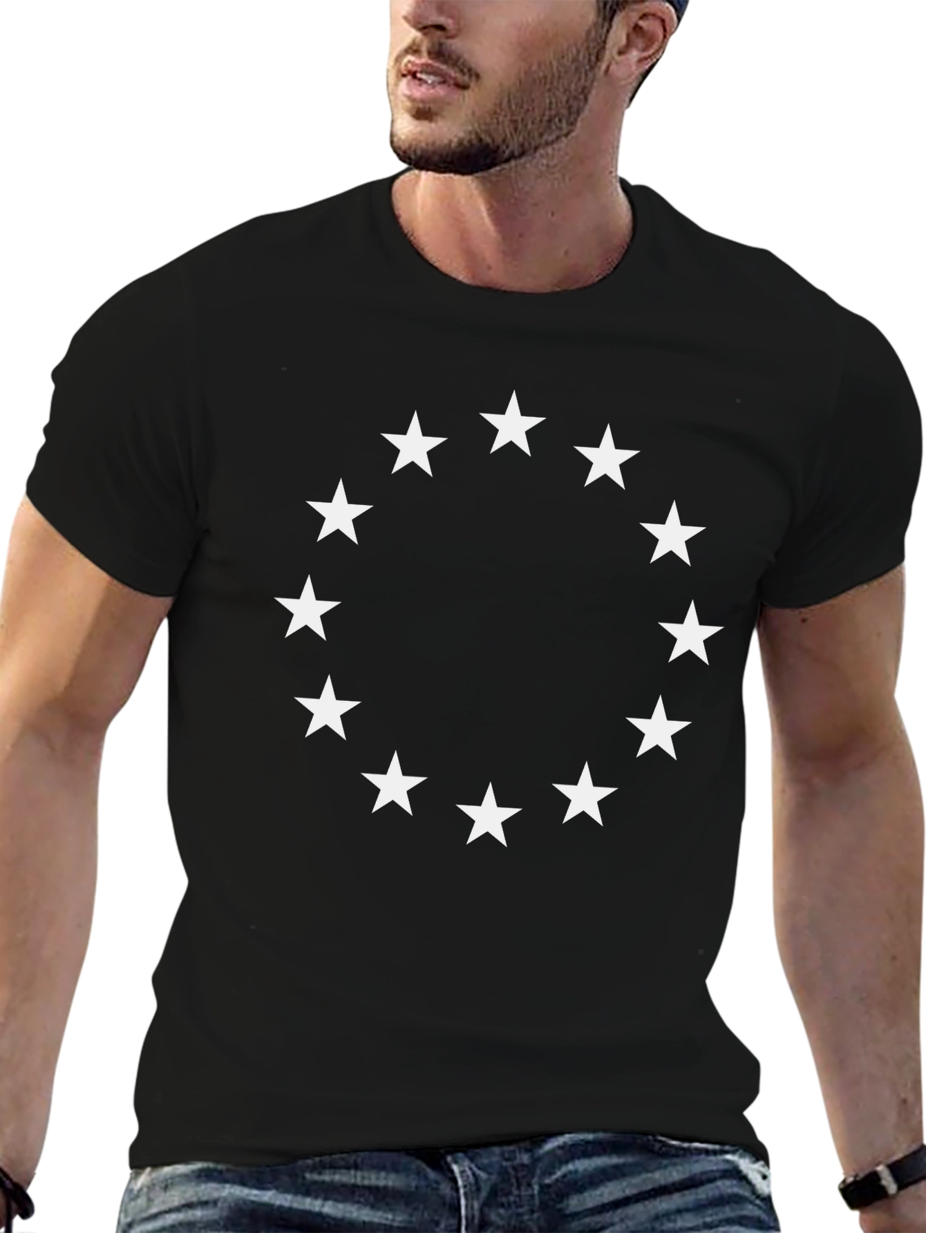 Circle of Stars Graphic T-Shirt