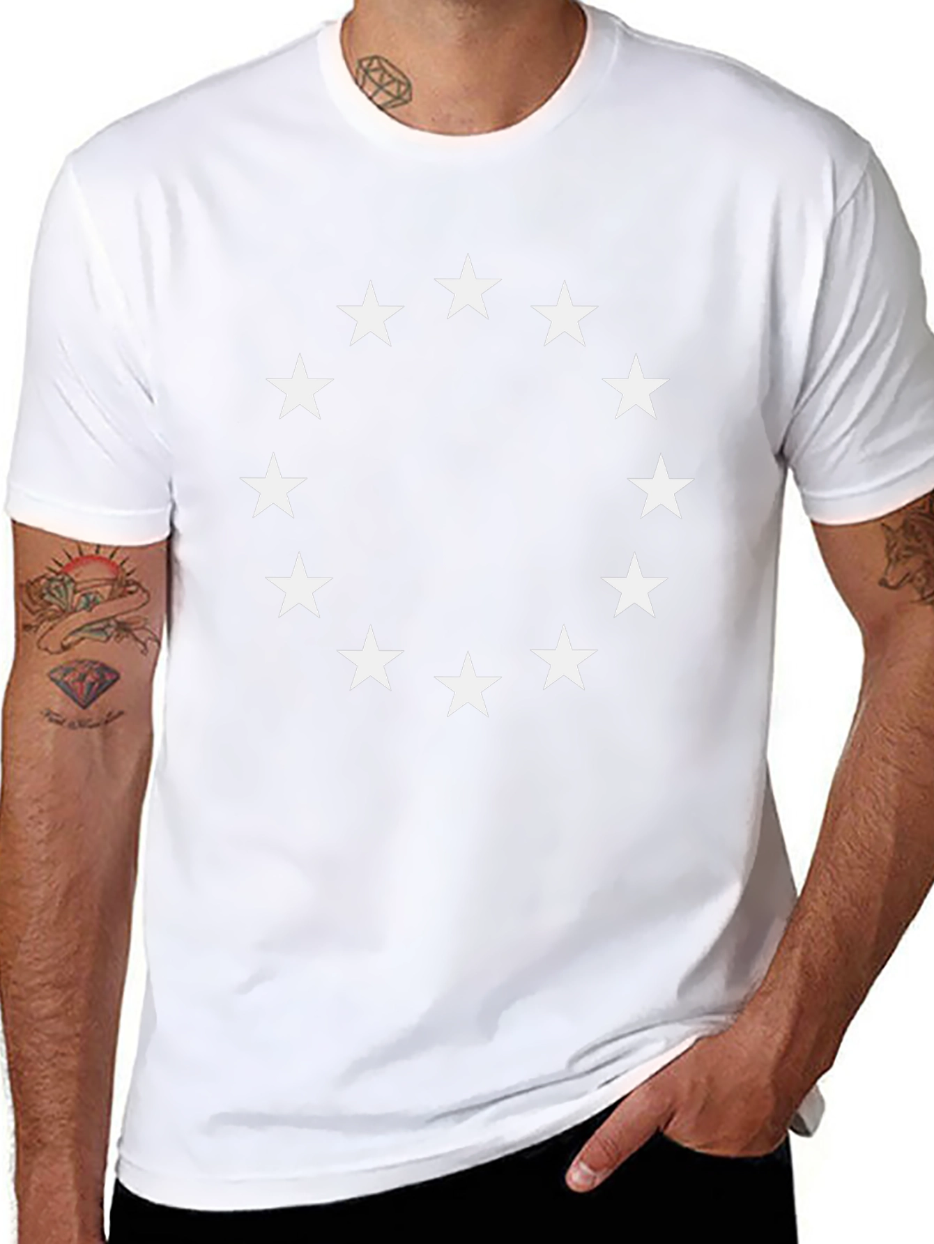 Circle of Stars Graphic T-Shirt