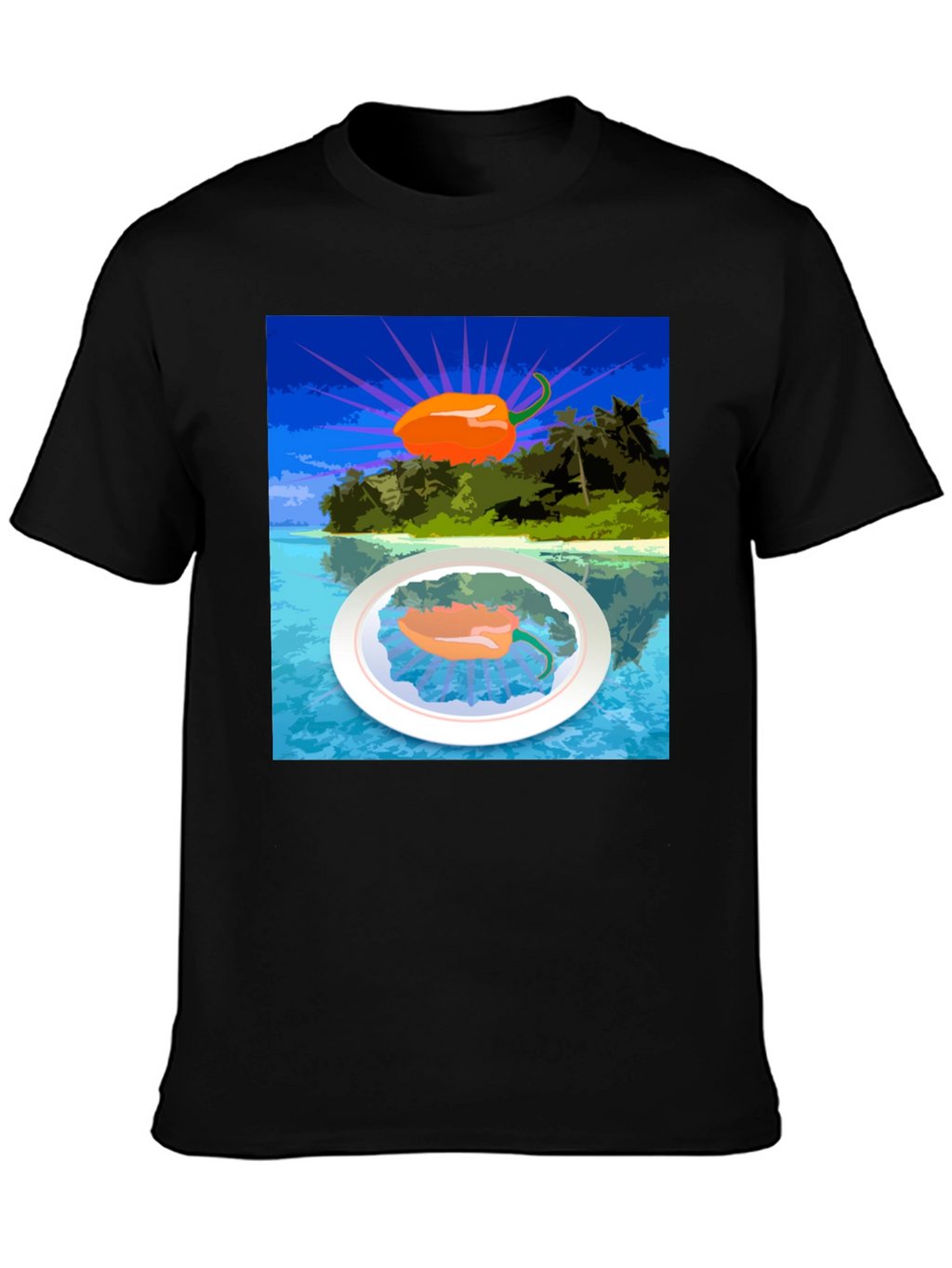 Island Pepper Graphic Tee - Tropical Hot