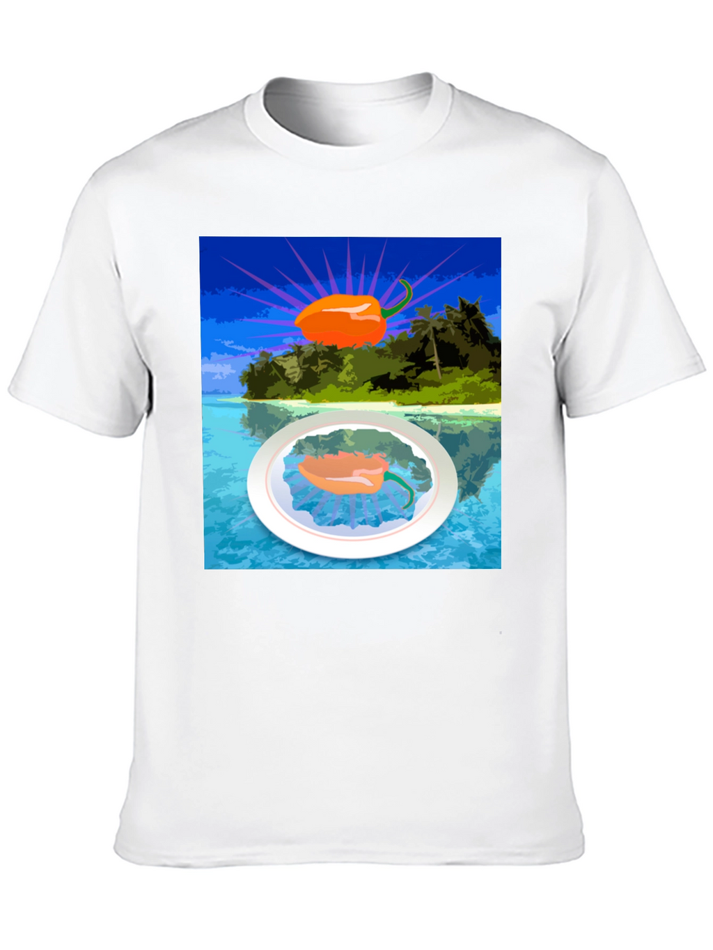 Island Pepper Graphic Tee - Tropical Hot