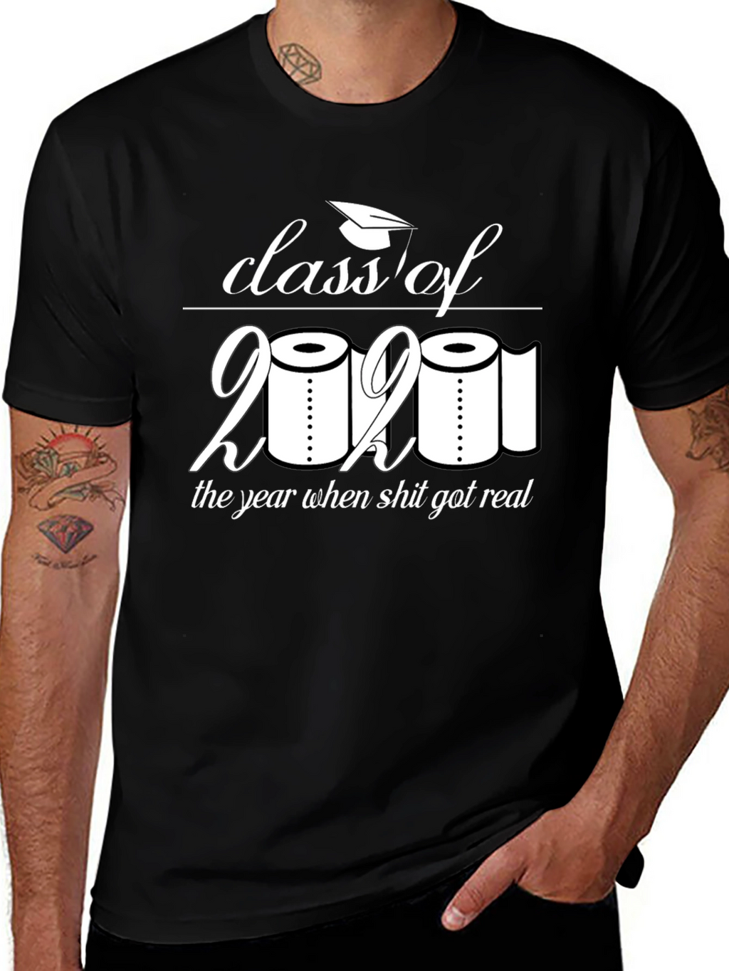 Class of 2021 Toilet Paper Humor T-Shirt