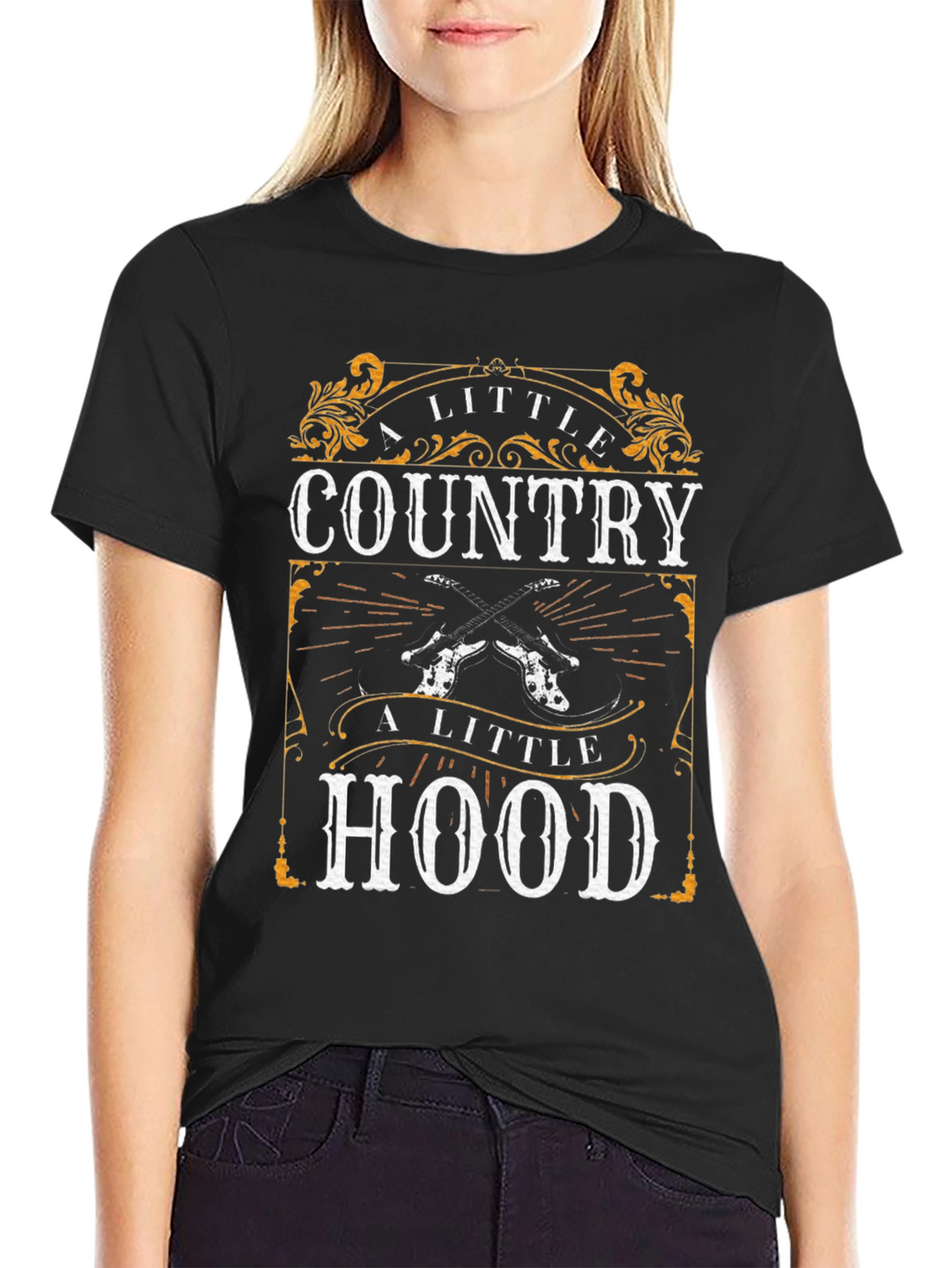 A Little Country A Little Hood Graphic T-Shirt