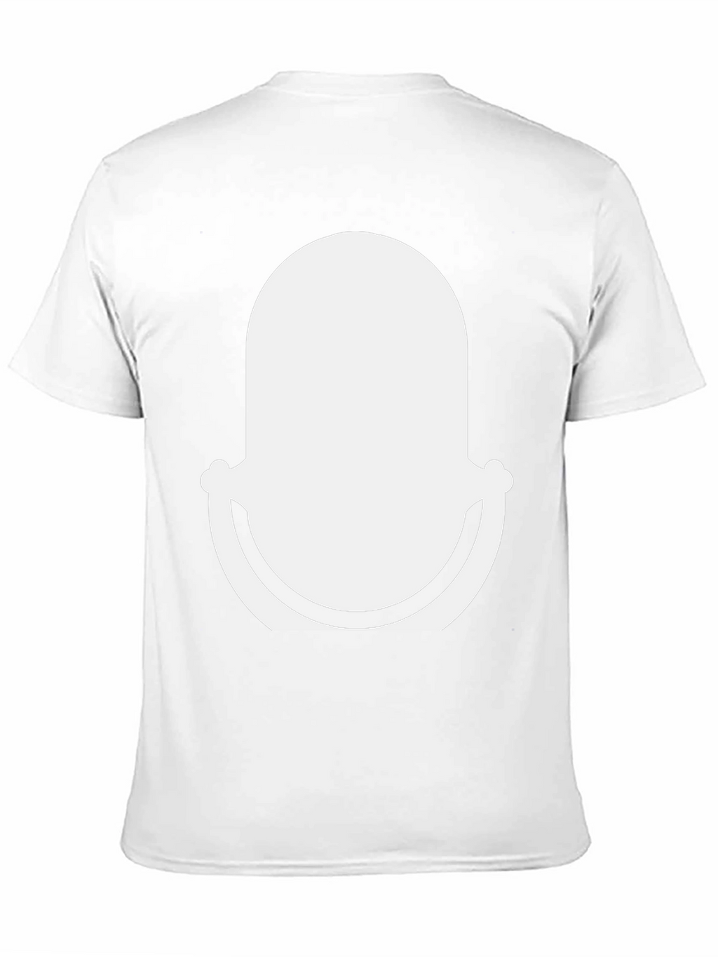 Black T-Shirt with Abstract White Graphic Design