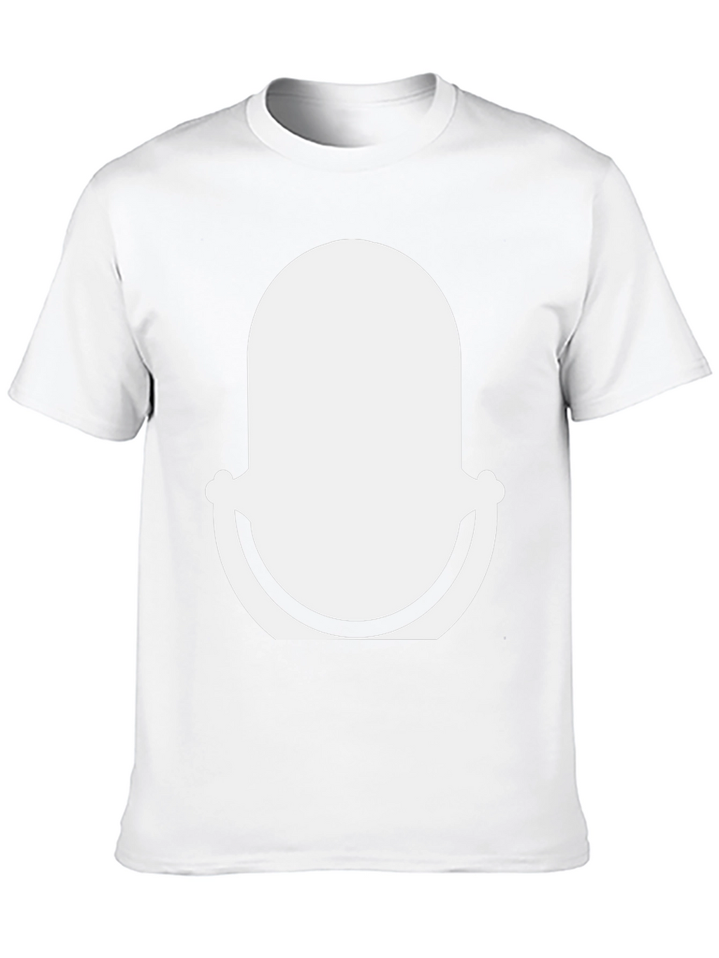 Black T-Shirt with Abstract White Graphic Design