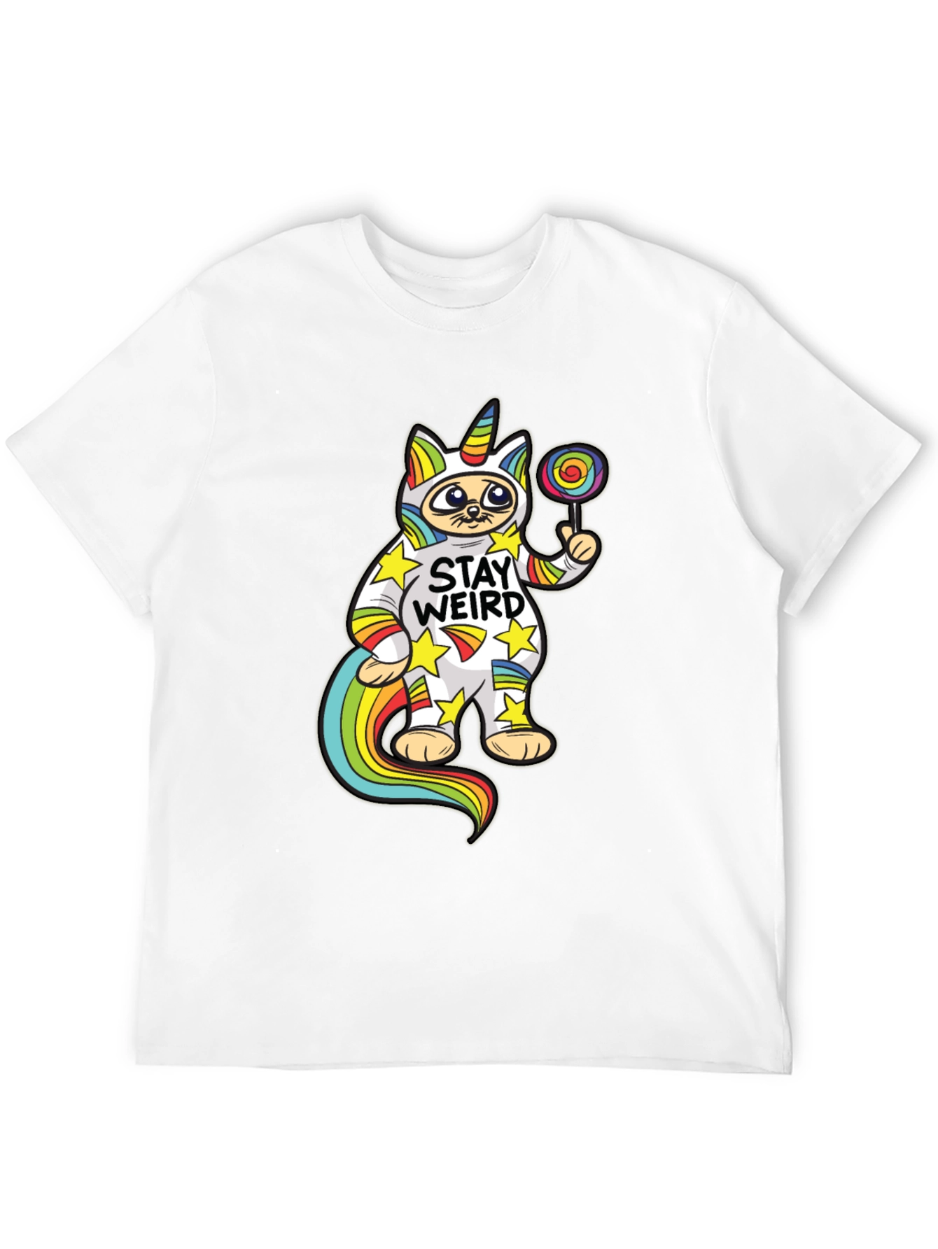 Stay Weird Cat Unicorn T-Shirt