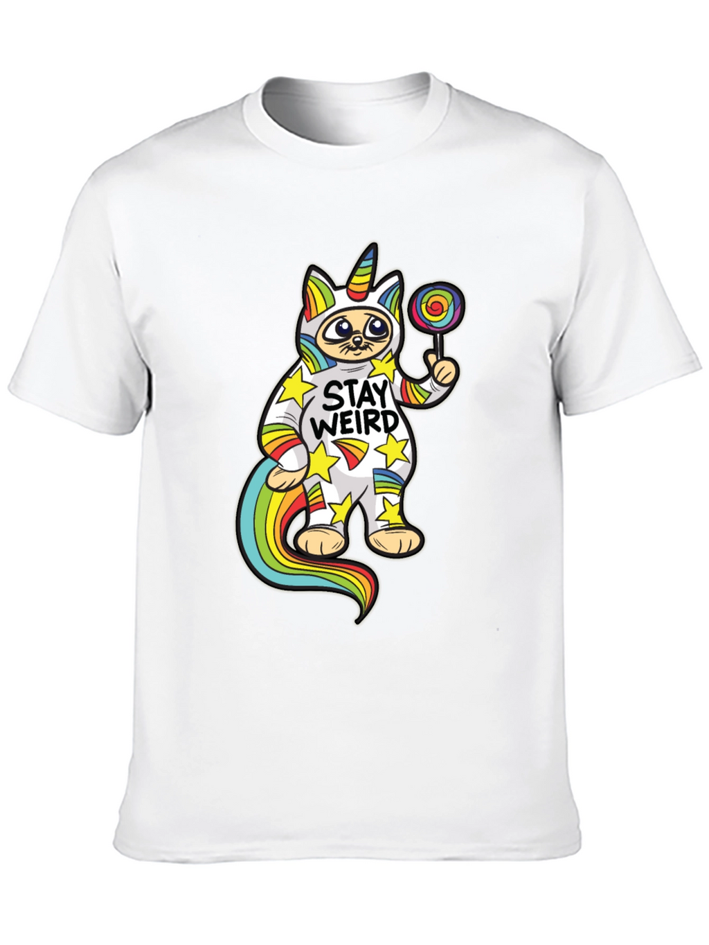 Stay Weird Cat Unicorn T-Shirt