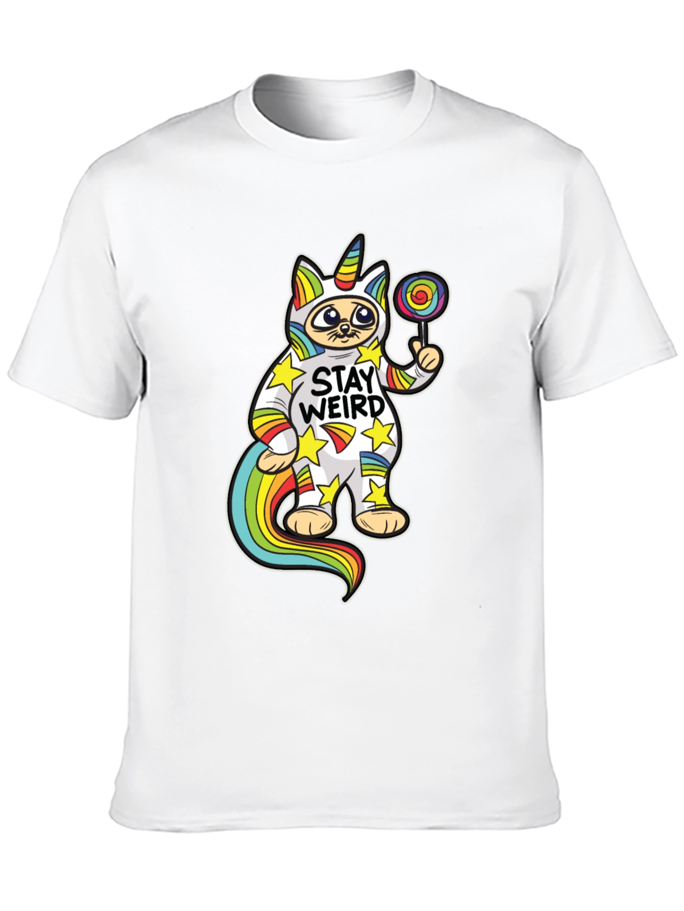 Stay Weird Cat Unicorn T-Shirt
