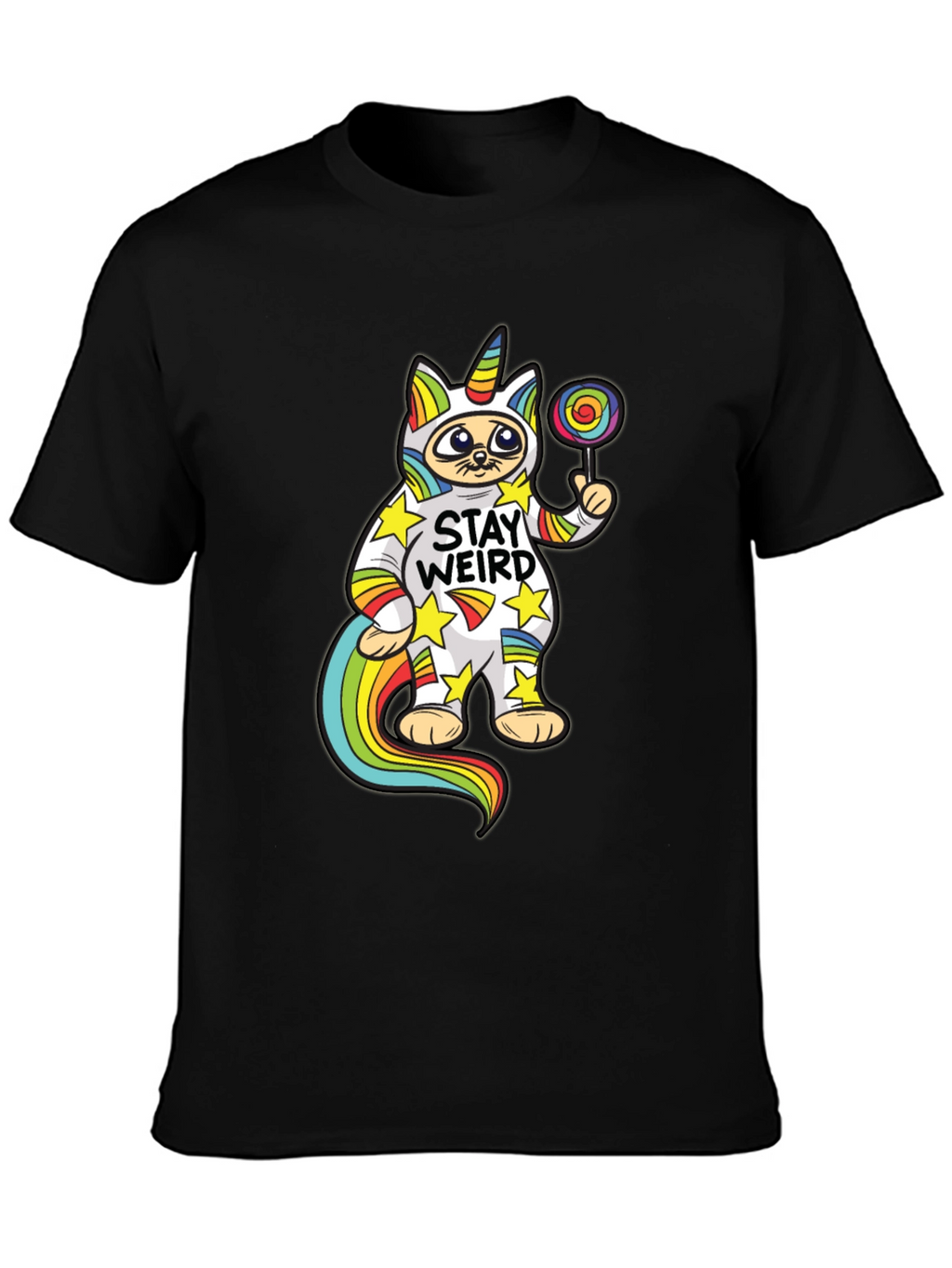 Stay Weird Cat Unicorn T-Shirt