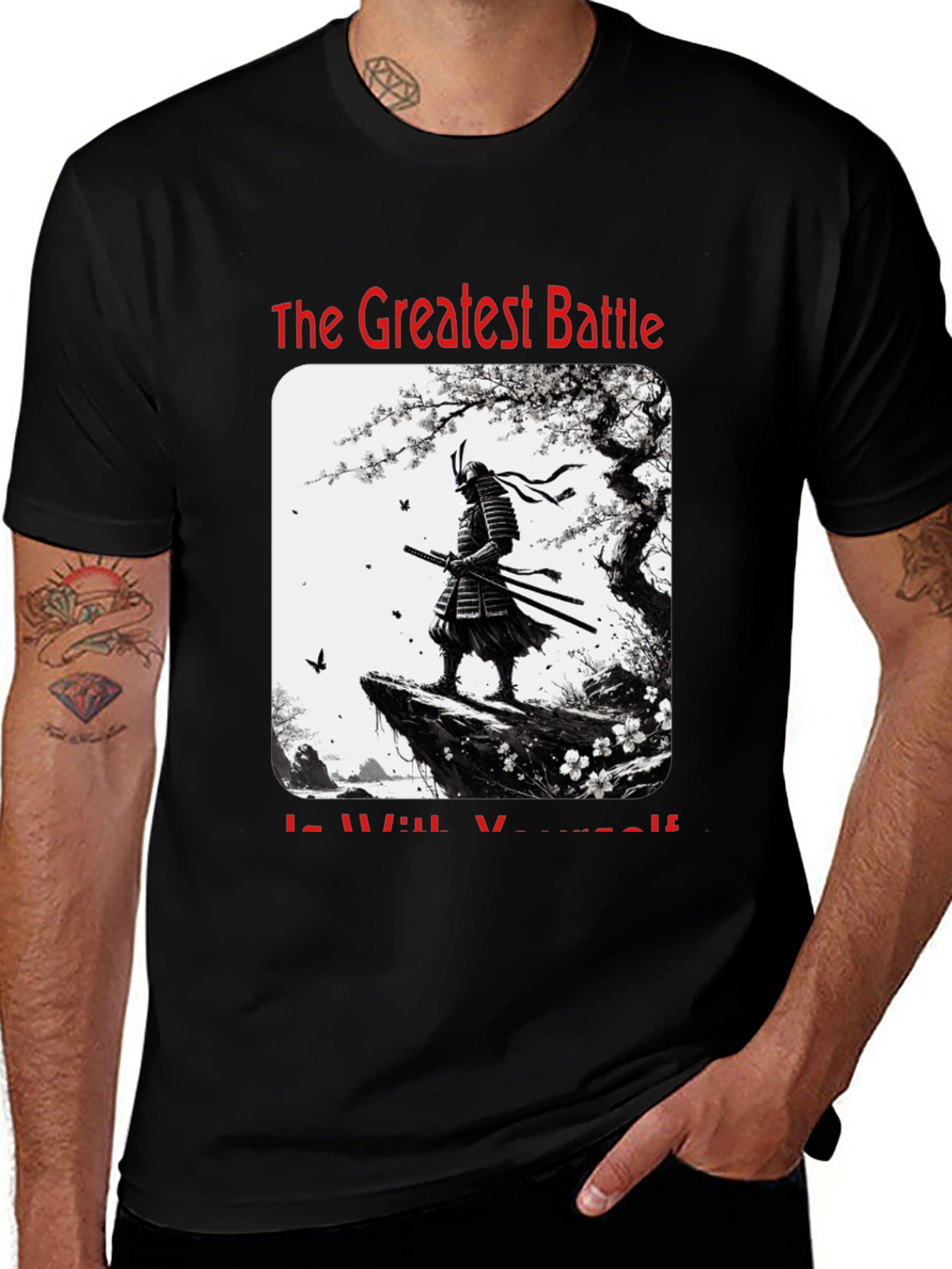 The Greatest Battle Samurai Graphic T-Shirt