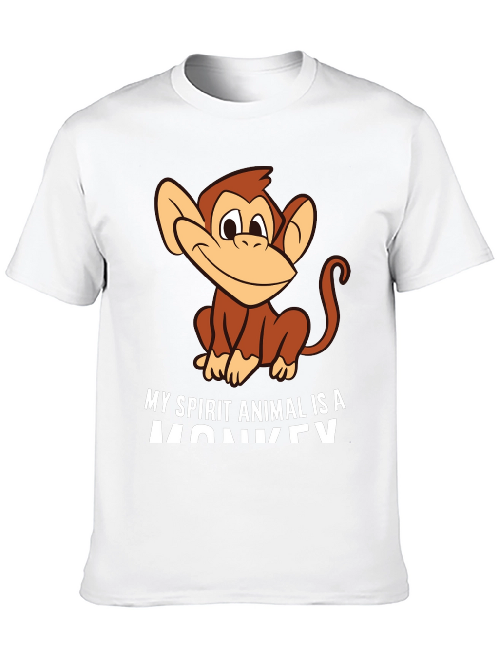 My Spirit Animal Monkey T-Shirt - Black